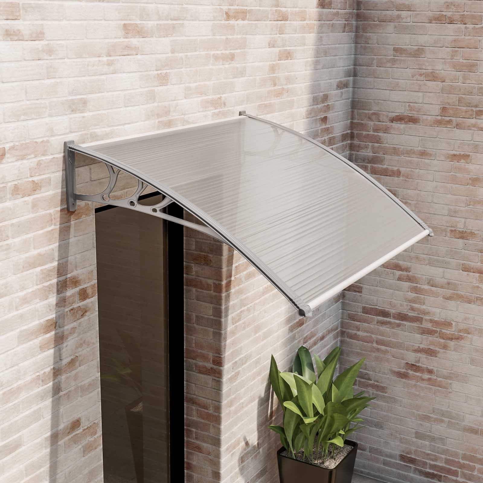 Pensilina 150x100 cm struttura grigia copertura satinata - Sirocco