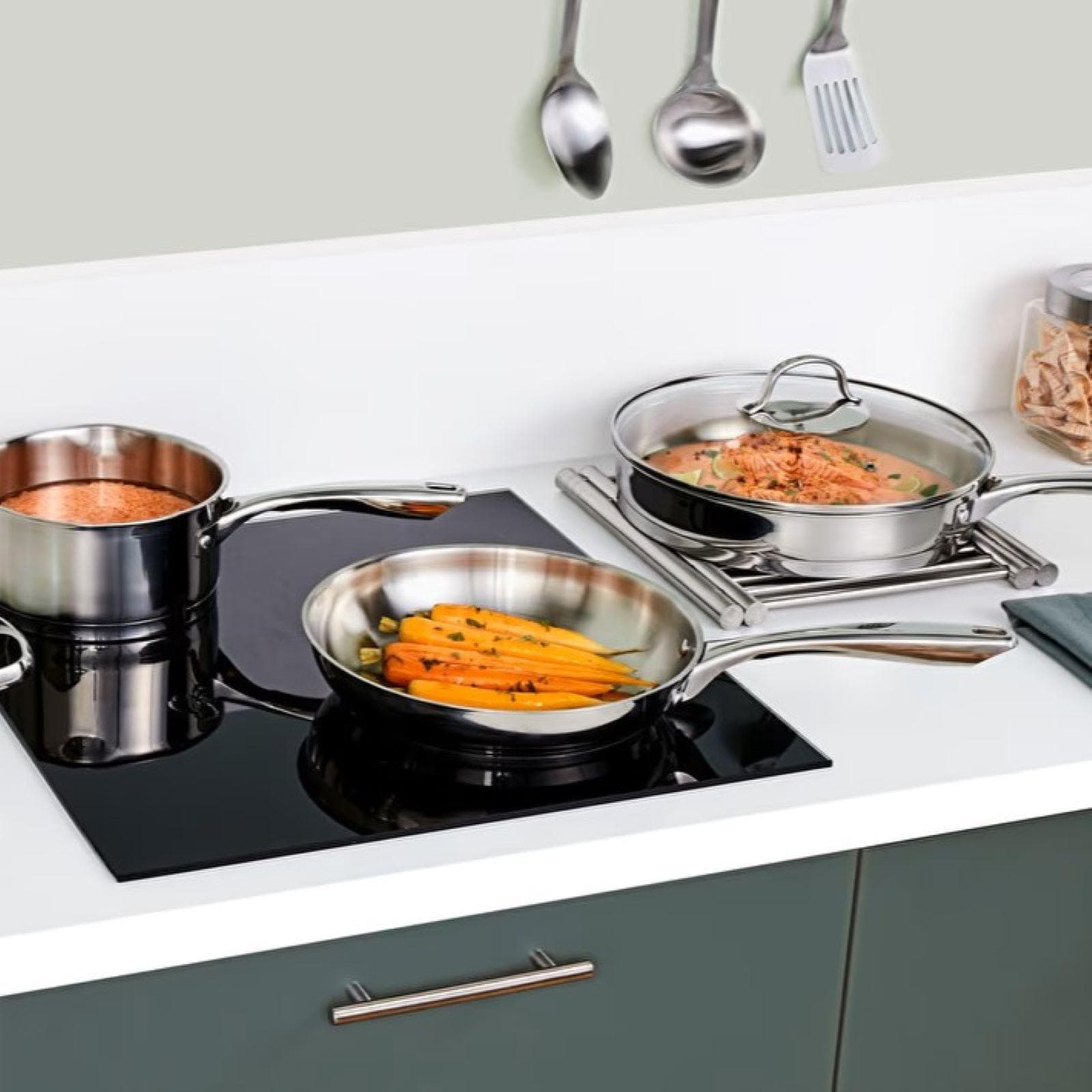 Pentola 24x6h cm in acciaio inox cromo - Veralux