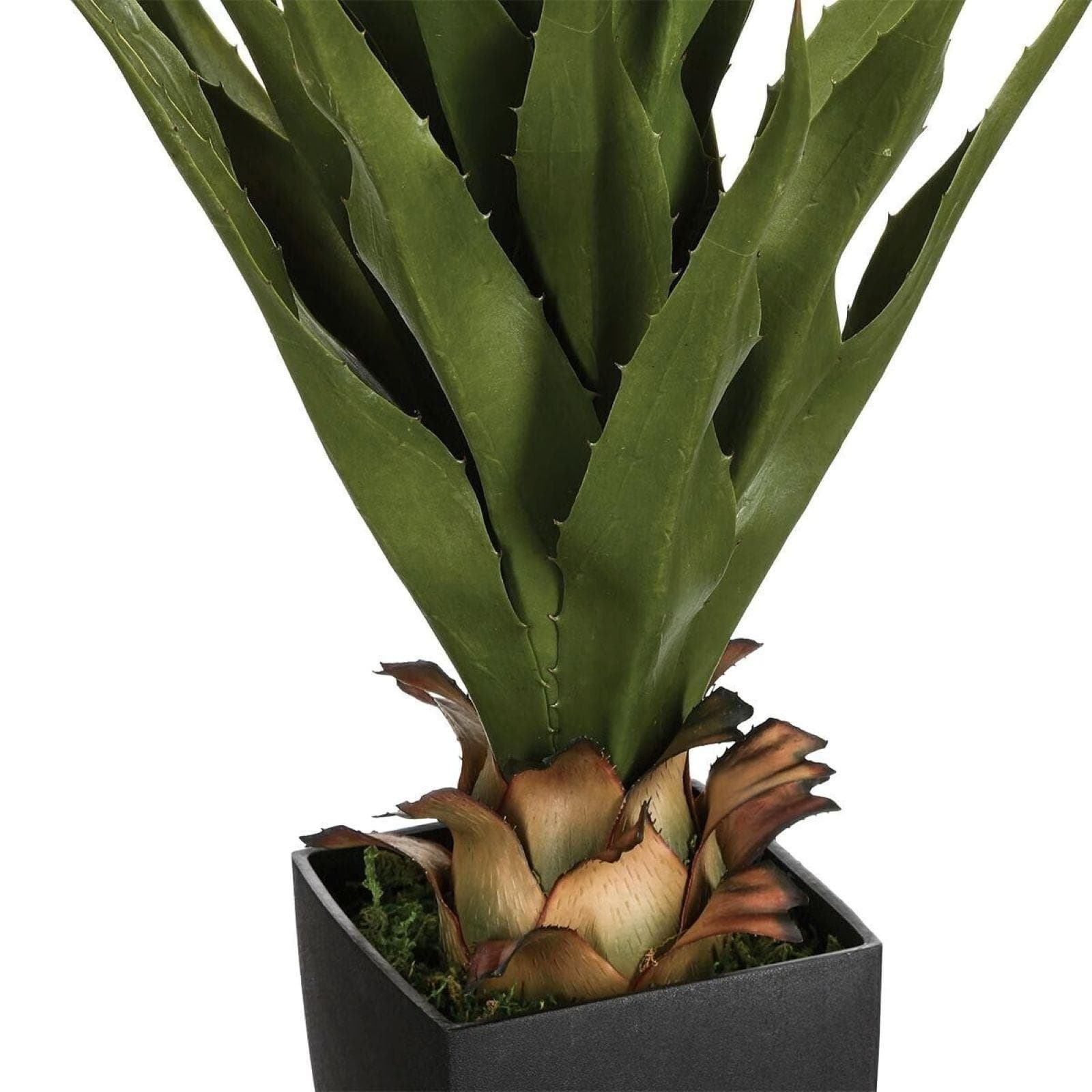 Pianta artificiale di agave 71h cm in vaso nero
