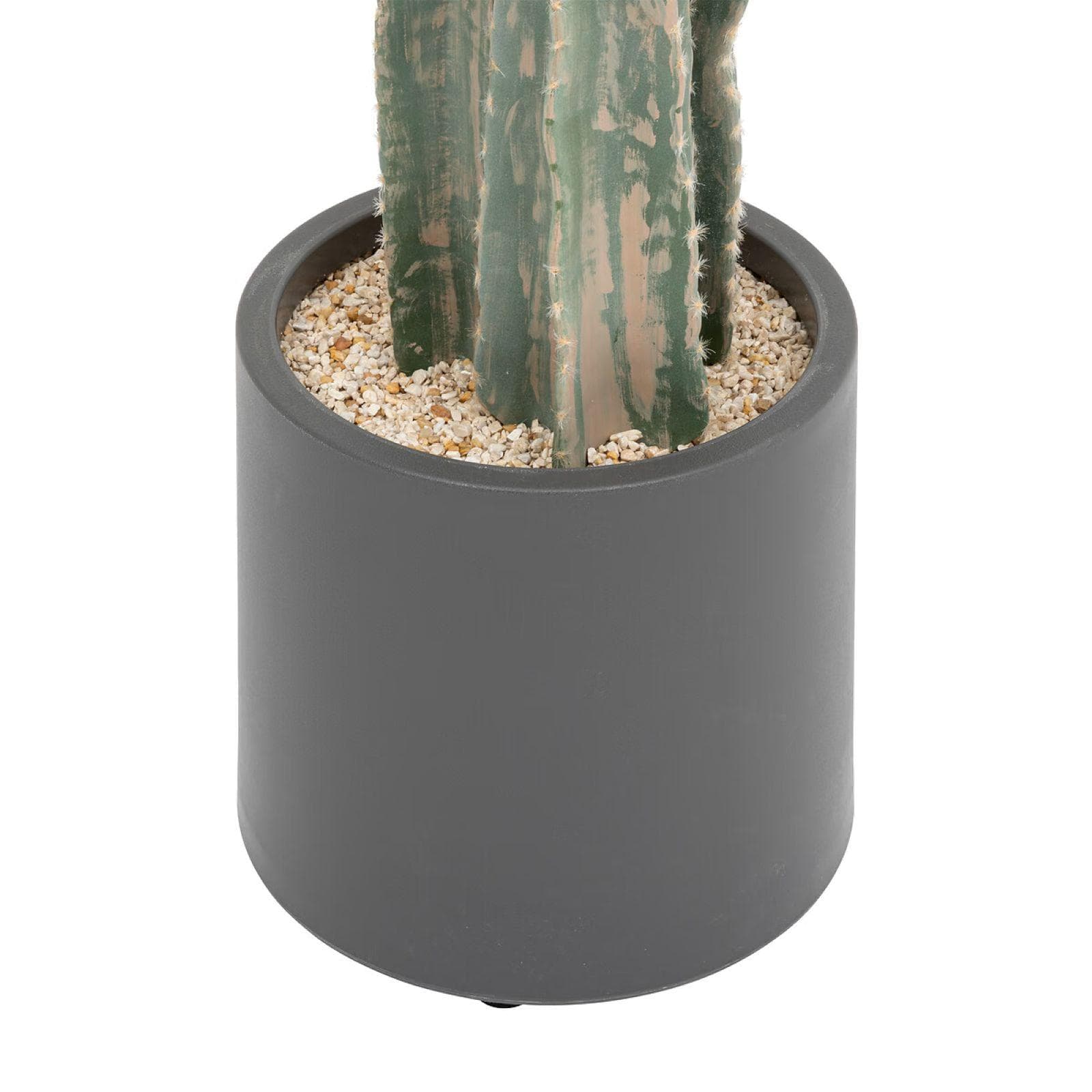 Pianta artificiale di cactus 117h cm in vaso grigio