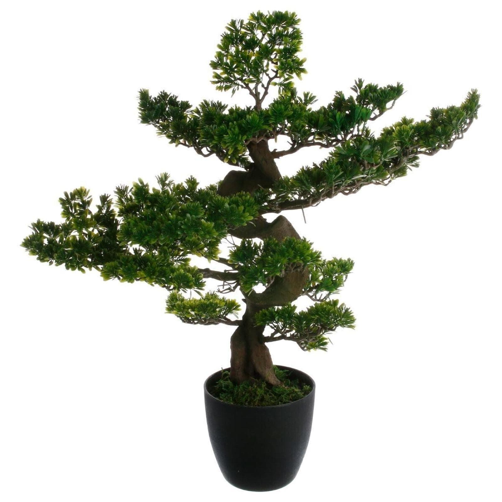 Pianta artificiale di bonsai 80h cm in vaso nero