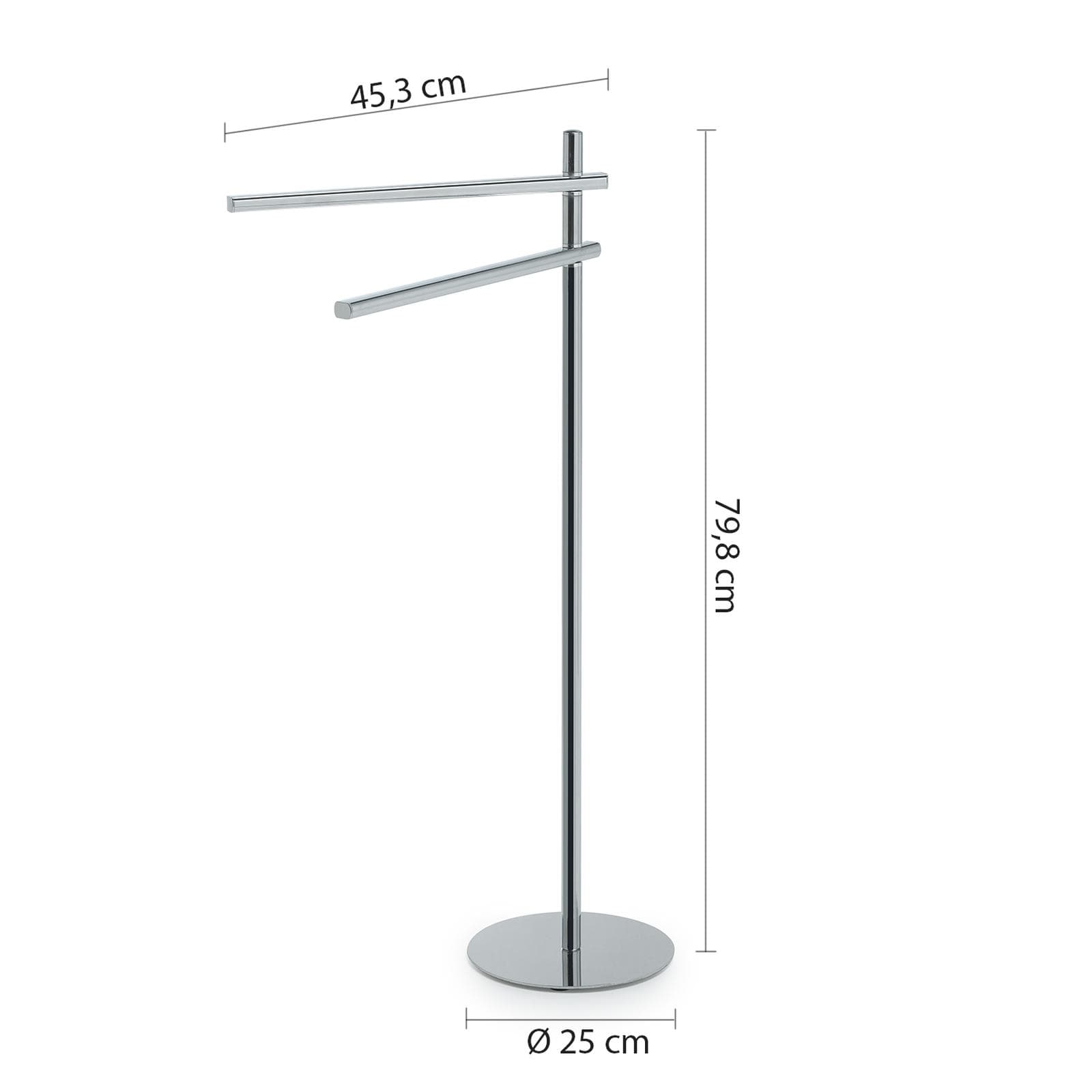 Piantana portasalviette in acciaio inox cromo - Circle di Gedy