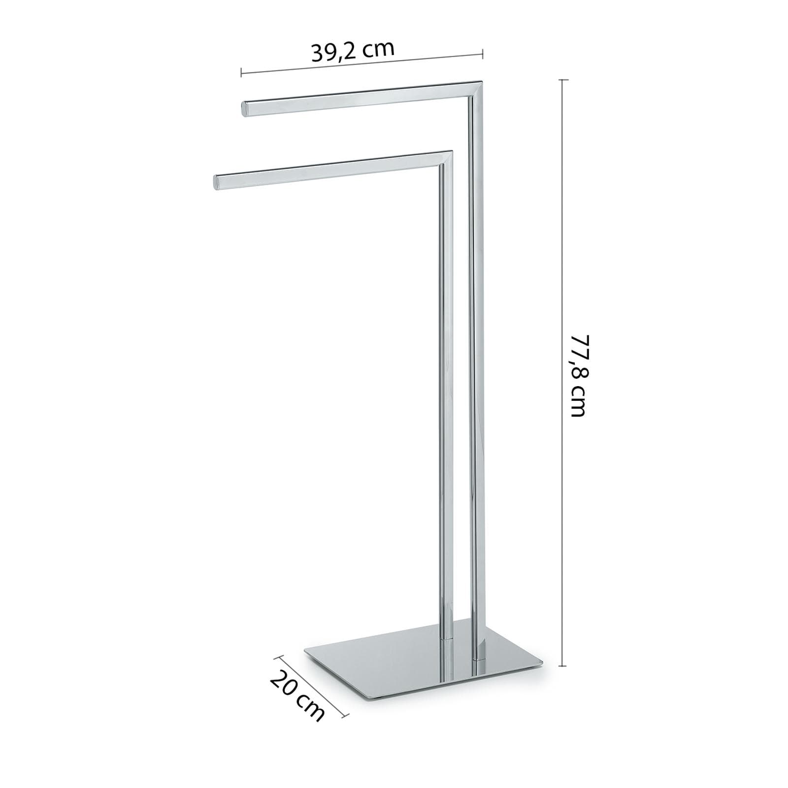 Piantana portasalviette in acciaio inox cromo - Felix di Gedy