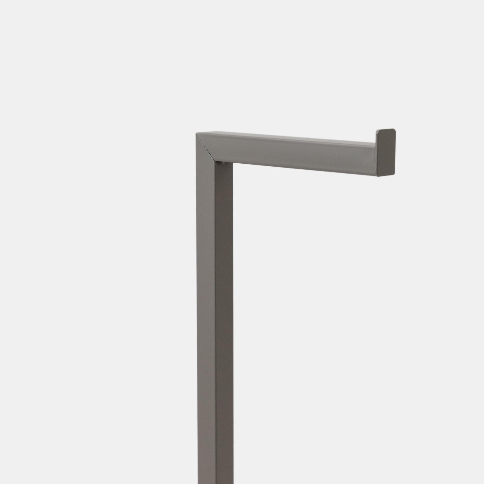 Piantana portascopino in acciaio inox tortora opaco - Clover