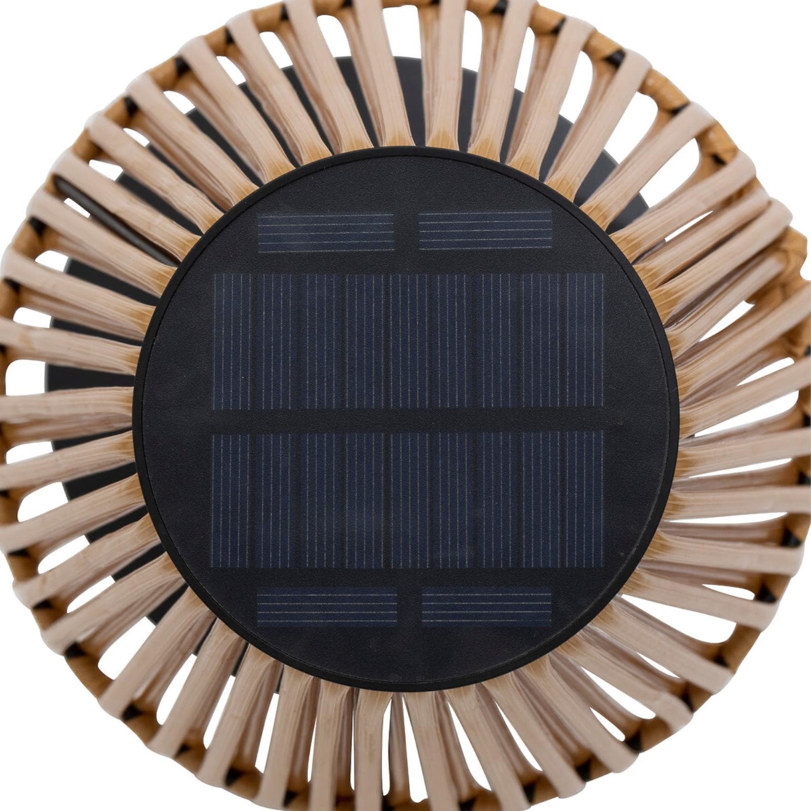 Piantana solare 108 h cm in acciaio nero e paralume in pvc - Nernia