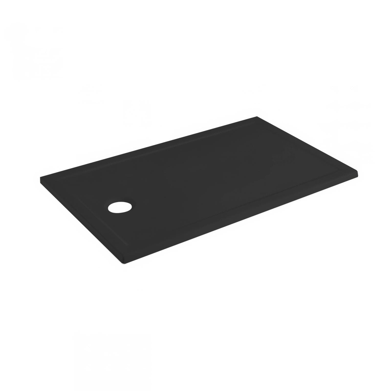 Piatto doccia 100x70x3 h cm nero opaco antiscivolo - Navox