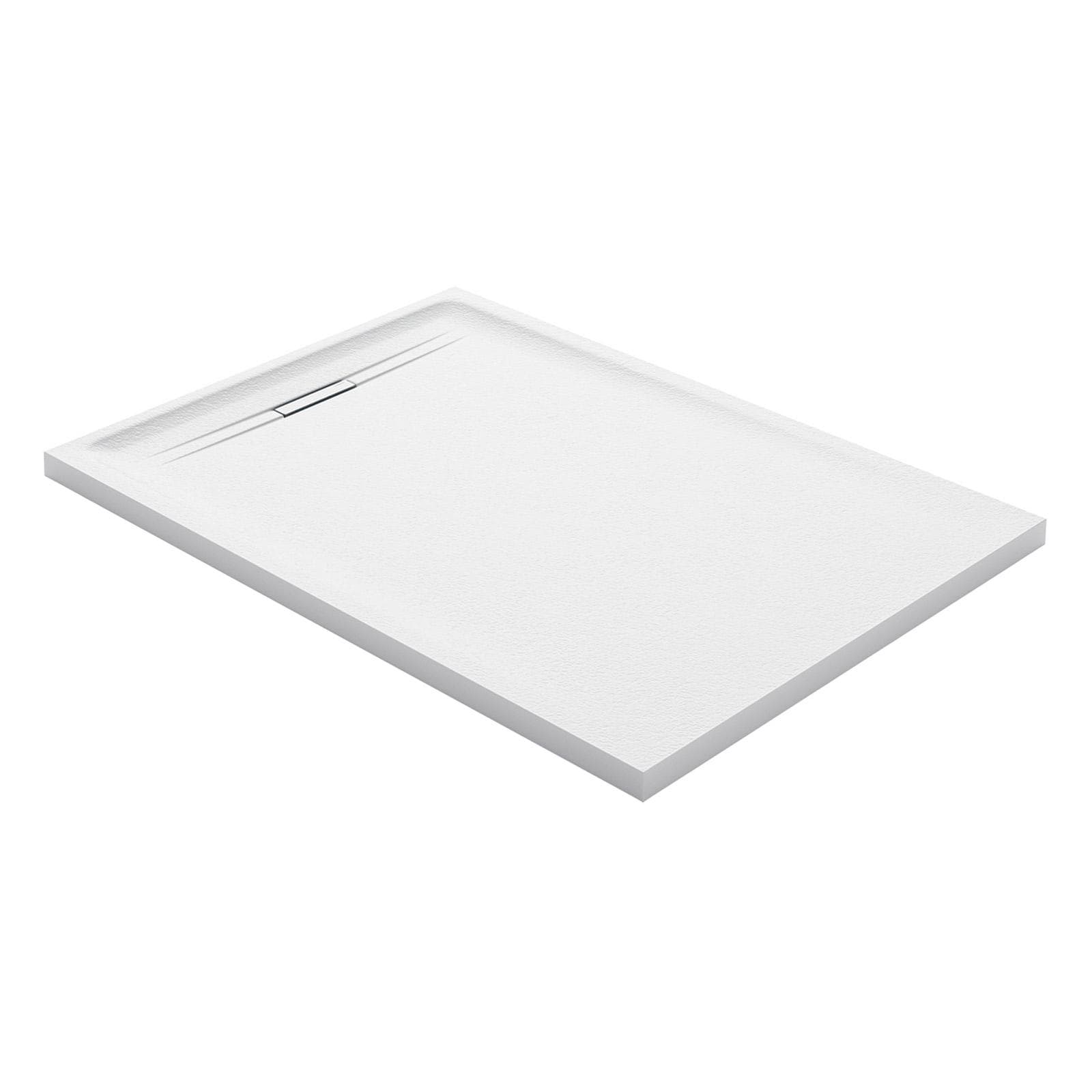 Piatto doccia 80x120 effetto pietra bianco Serie Sestra - Geberit