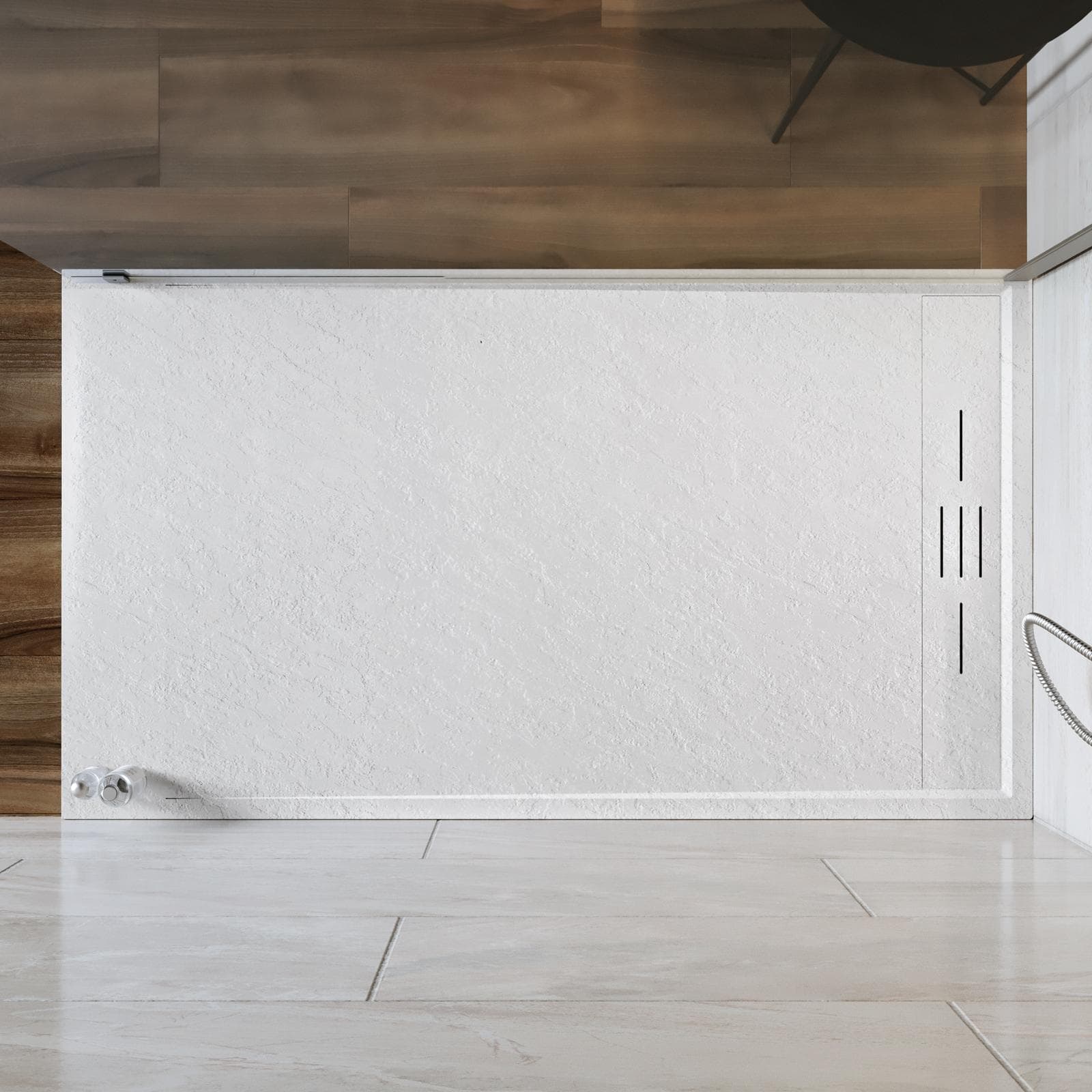 Piatto doccia 80x140 cm bianco effetto pietra riducibile - Block