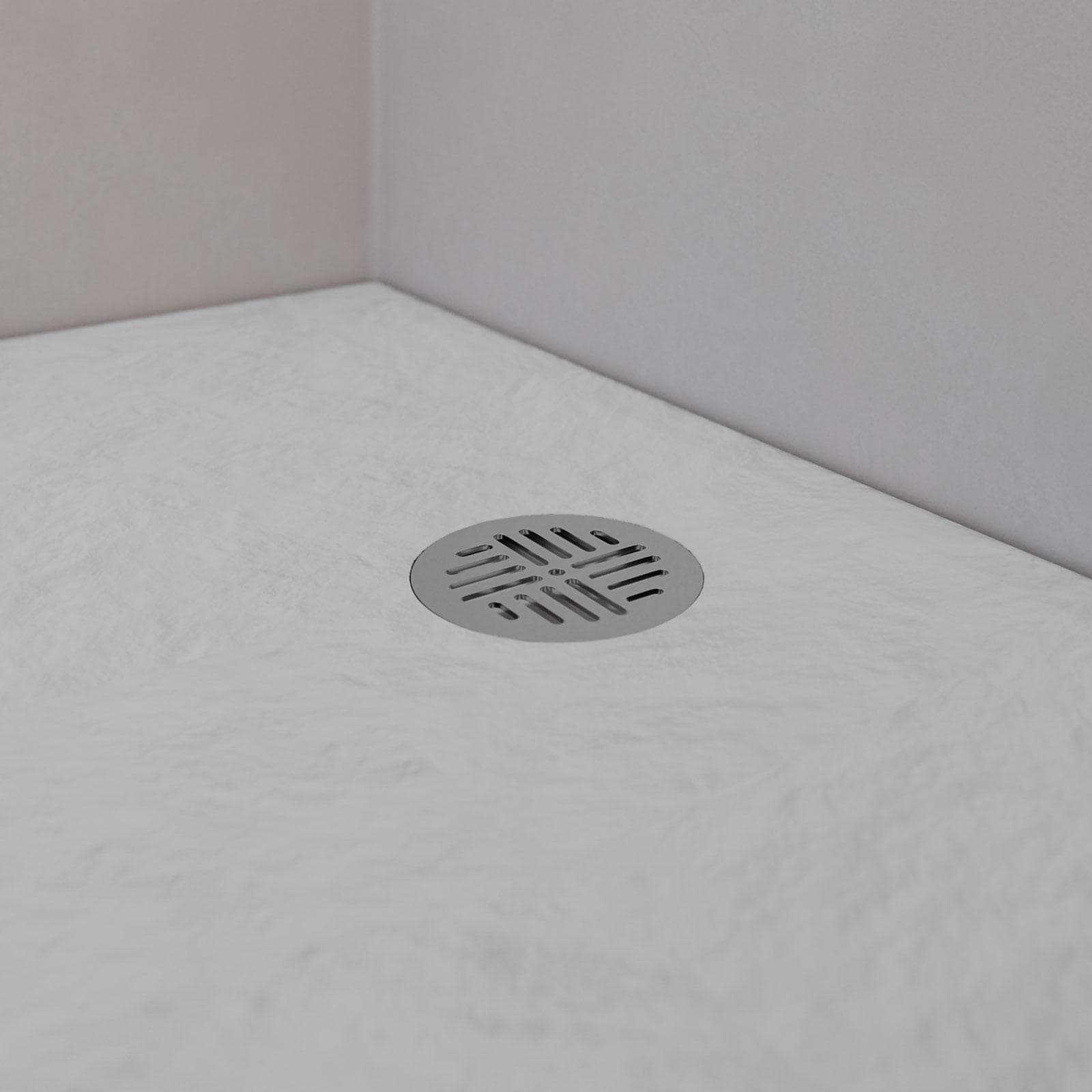 Piatto doccia 80x80x2h cm ultraslim in mineralmarmo bianco effetto pietra con copripiletta doubleface - Air