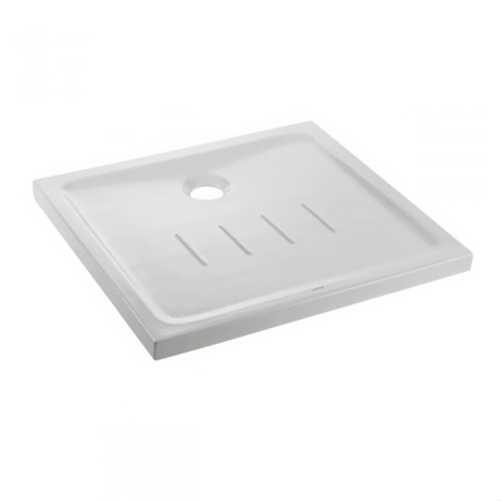 Piatto doccia 80x80x5 h cm bianco lucido - Tips
