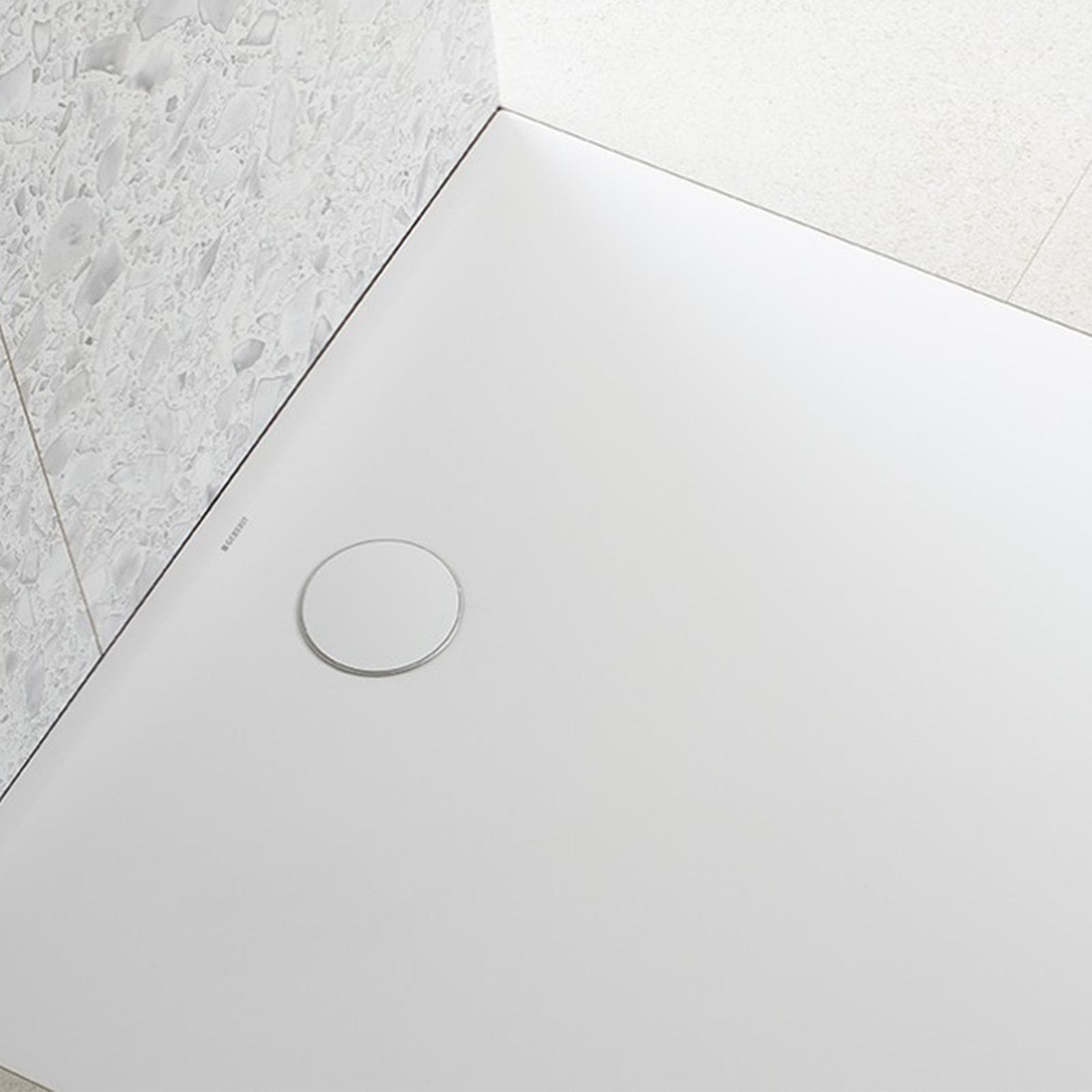 Piatto doccia 100x100 cm bianco satinato Serie Olona - Geberit