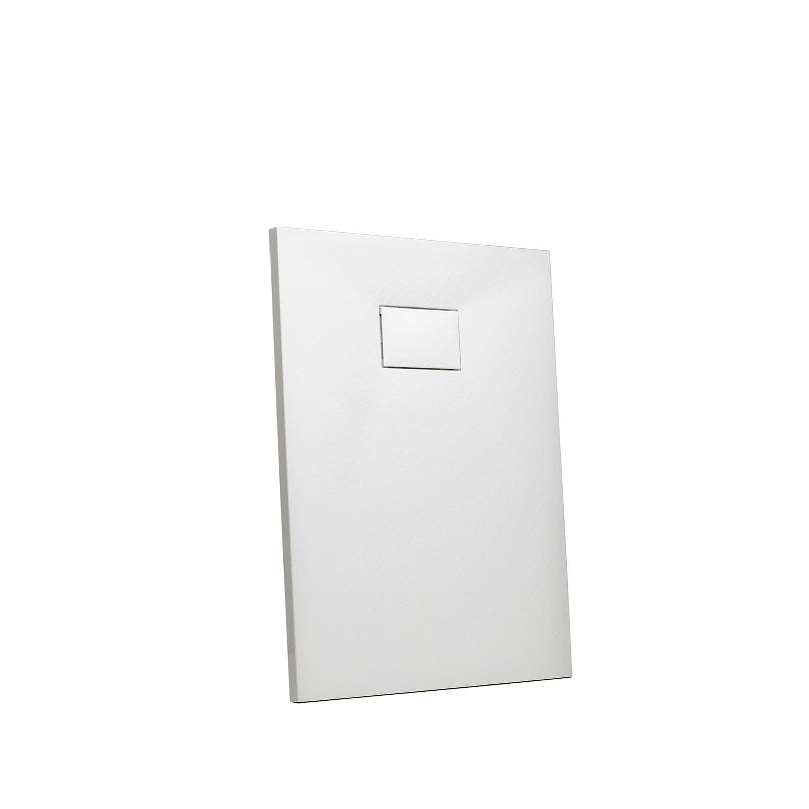 Piatto doccia 100x70 cm ultraslim riducibile bianco effetto pietra - Rok