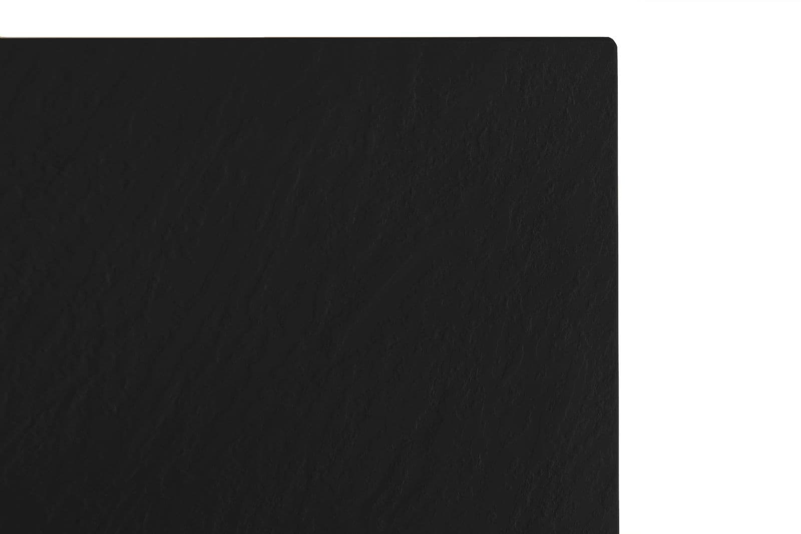 Piatto doccia 90x90 cm ultraslim riducibile nero effetto pietra - Rok