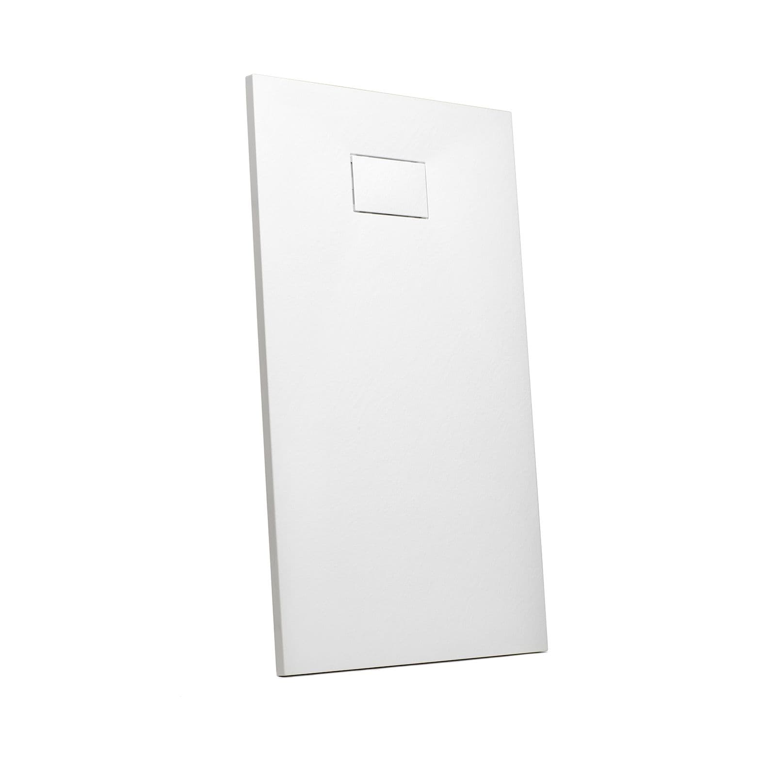 Piatto doccia 160x70 cm ultraslim riducibile bianco effetto pietra - Rok