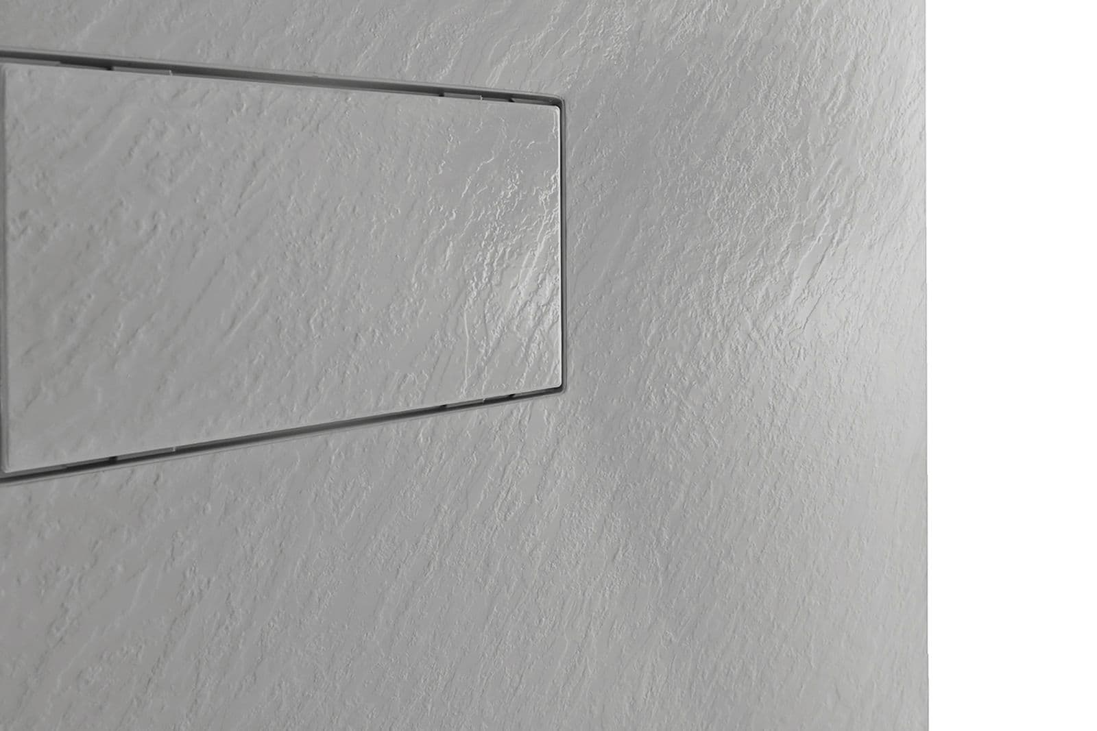 Piatto doccia 180x80 cm ultraslim riducibile grigio effetto pietra - Rok