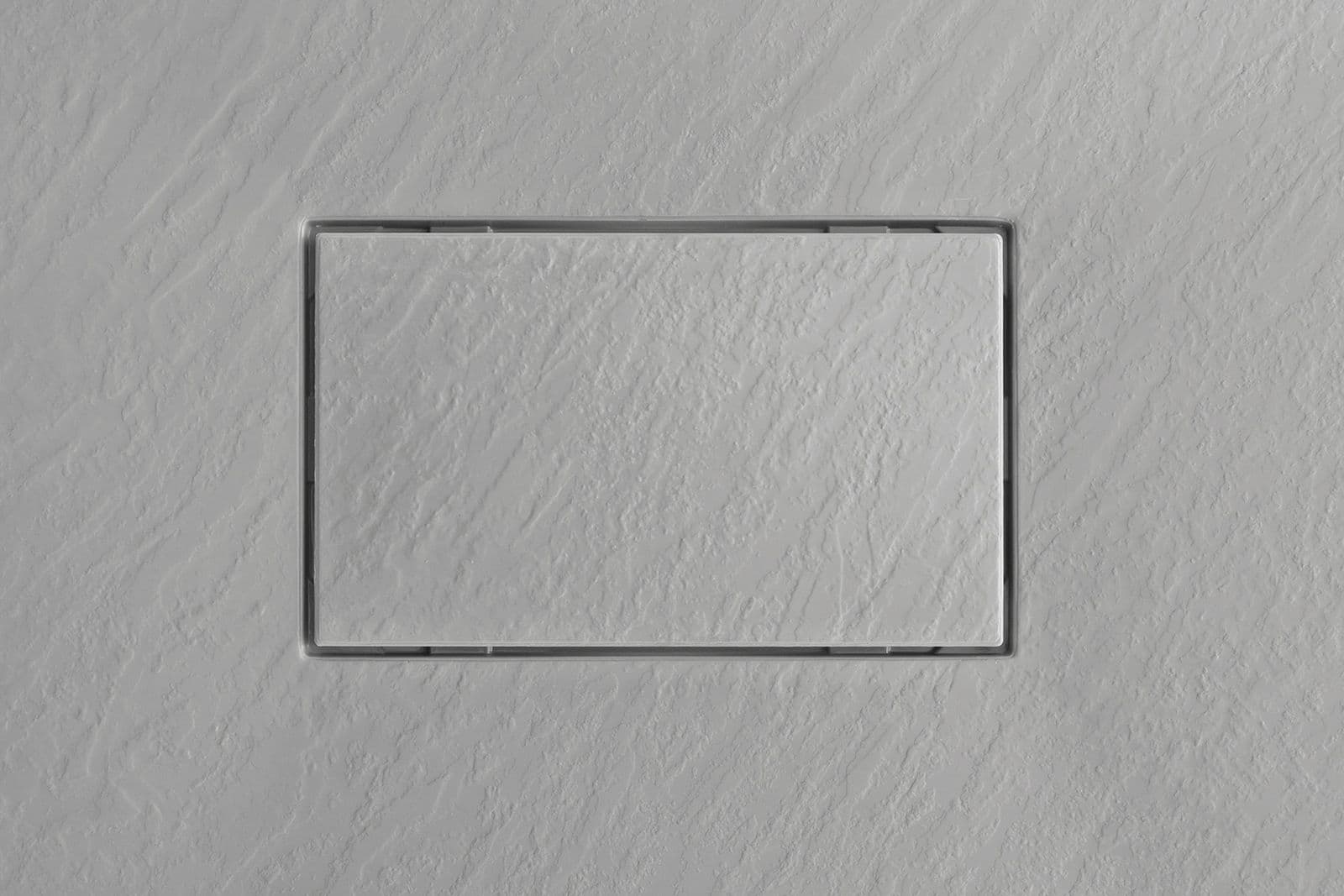 Piatto doccia 120x70 cm ultraslim riducibile grigio effetto pietra - Rok