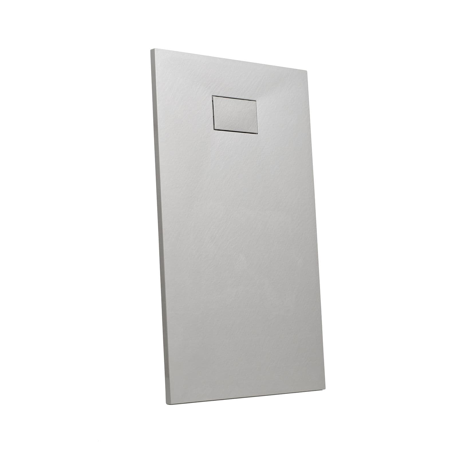 Piatto doccia 140x70 cm ultraslim riducibile grigio effetto pietra - Rok