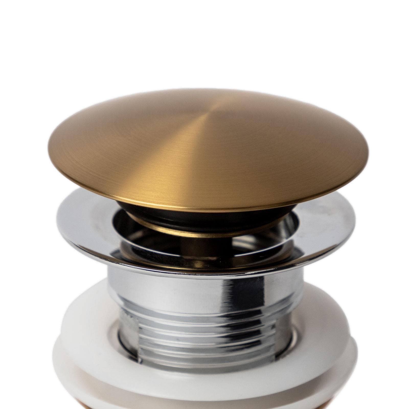 Piletta click-clack universale 11 h cm e tappo oro spazzolato
