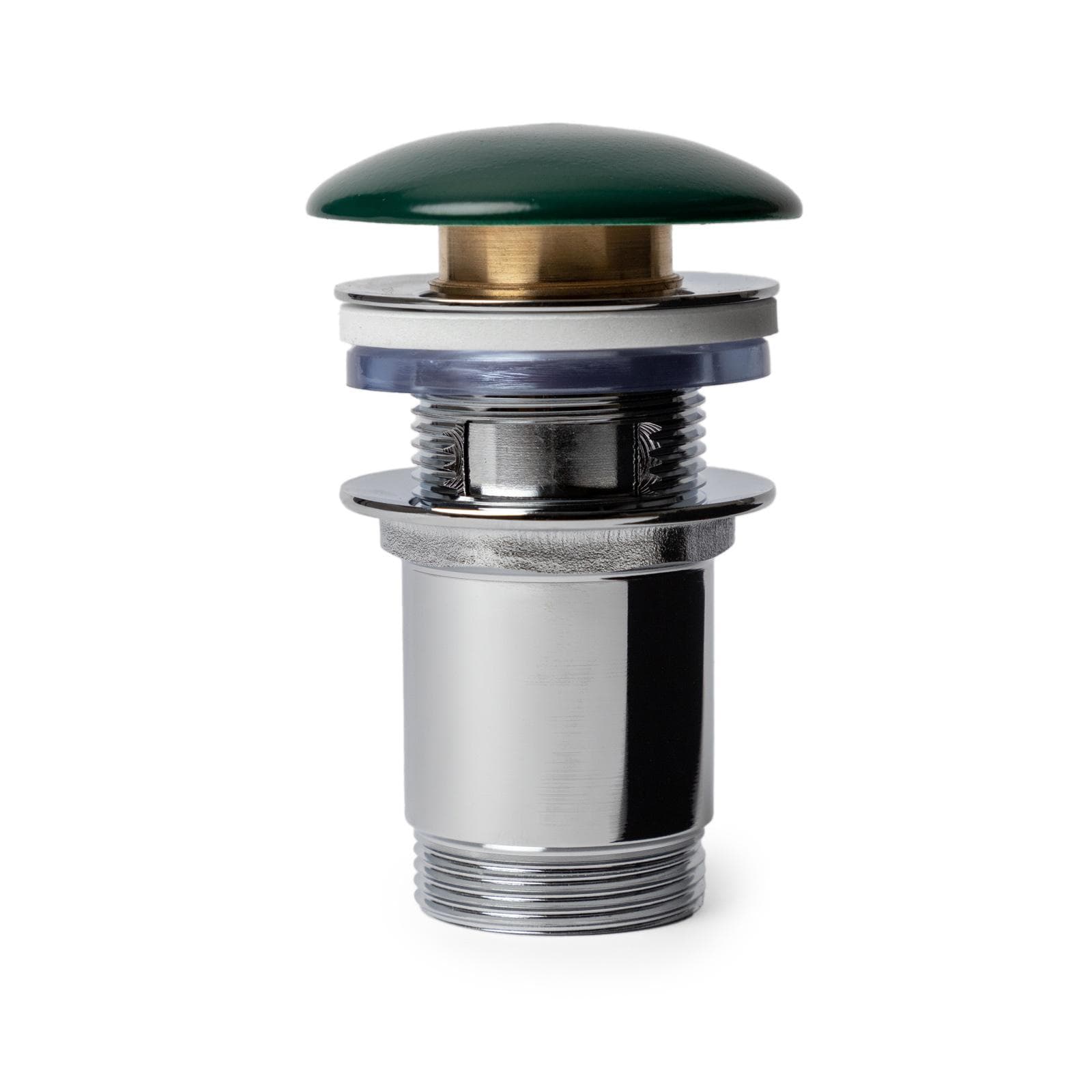 Piletta click-clack universale 8,5 h cm e tappo in ceramica verde inglese opaco
