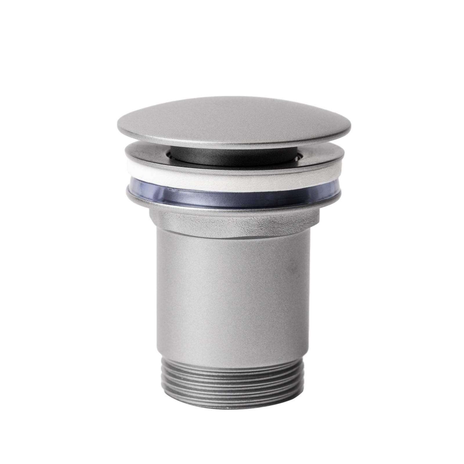 Piletta click-clack universale 8,5h cm in ottone grigio opaco