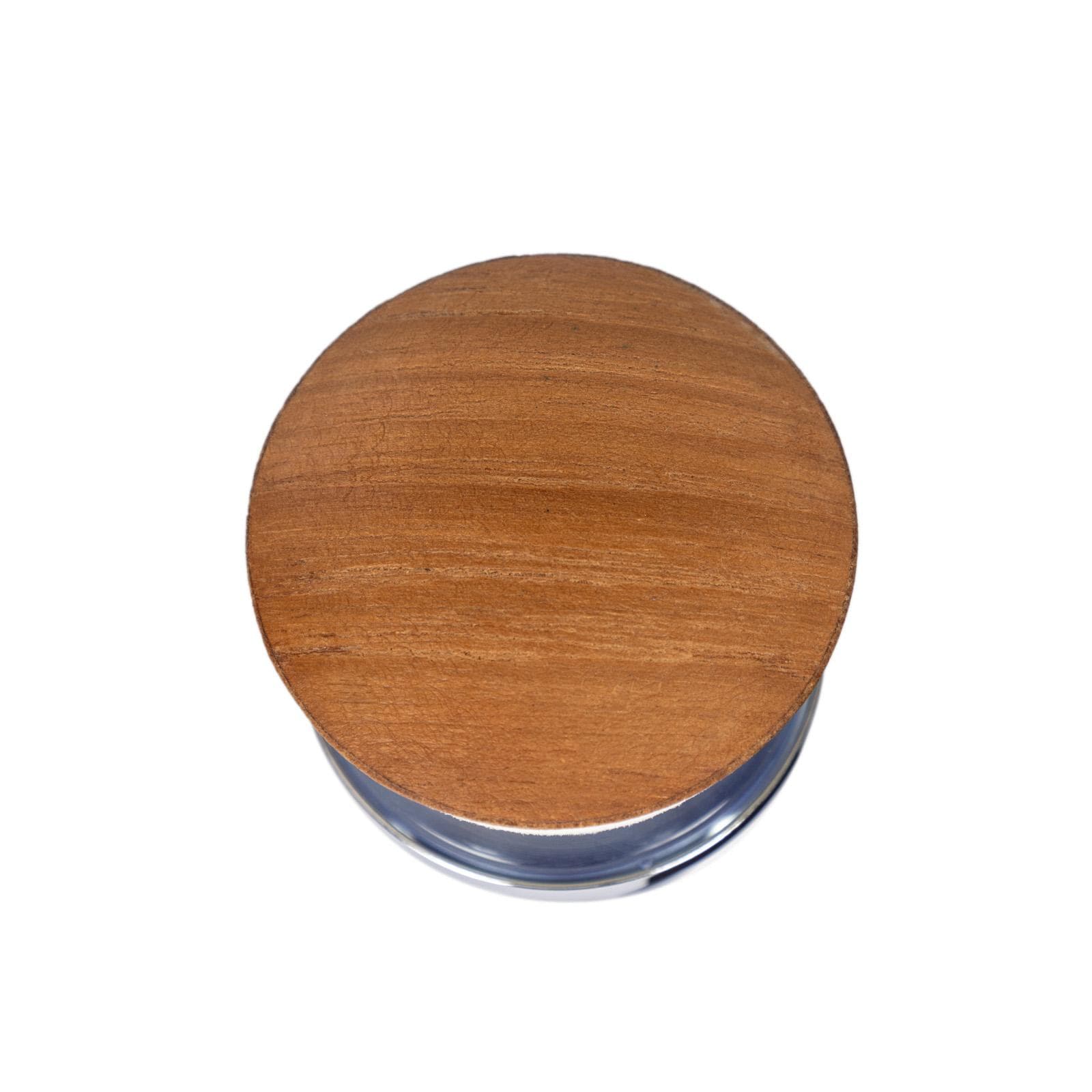 Piletta di scarico click-clack con tappo in teak