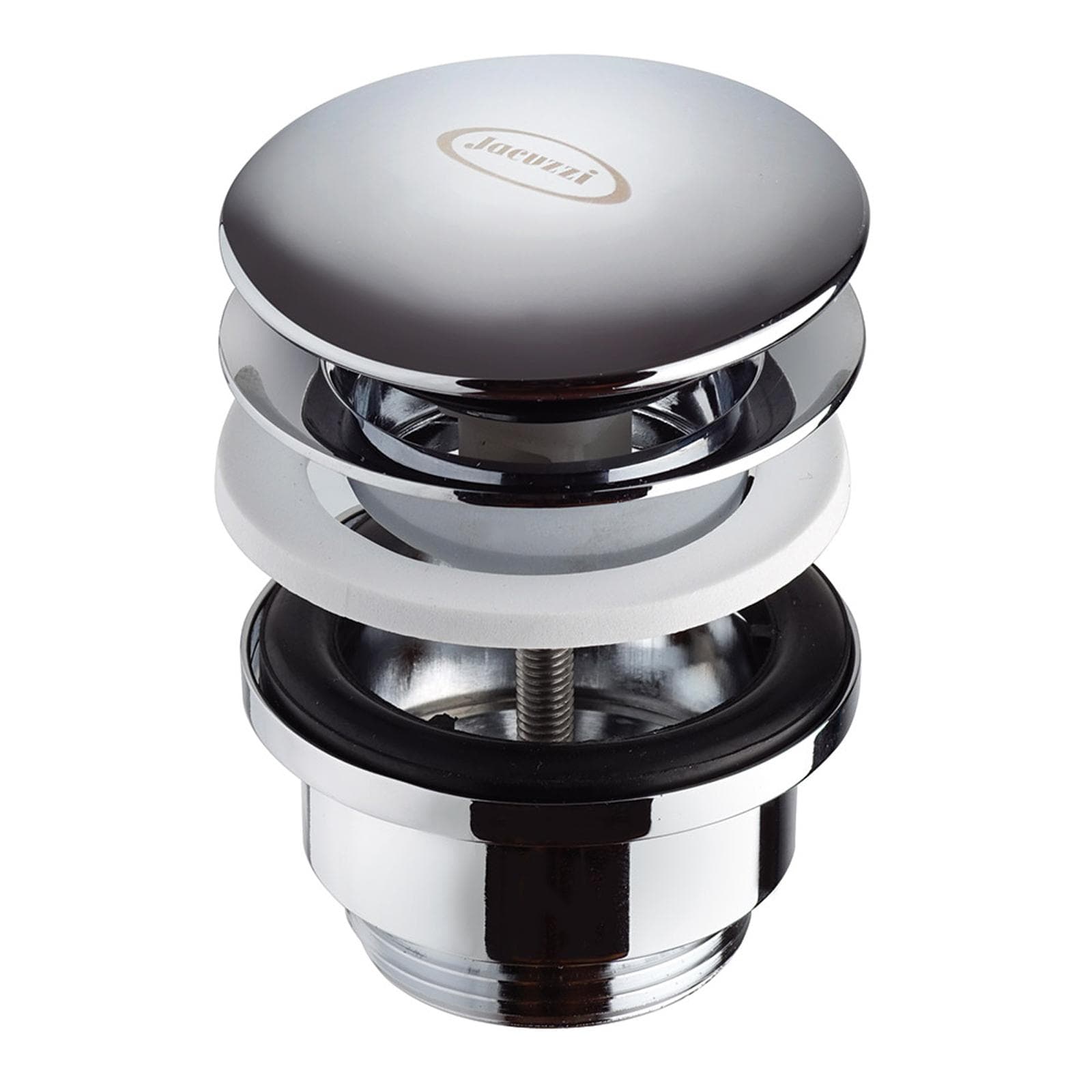 Piletta di scarico Jacuzzi universale per lavabo o bidet con o senza troppopieno attacco standard