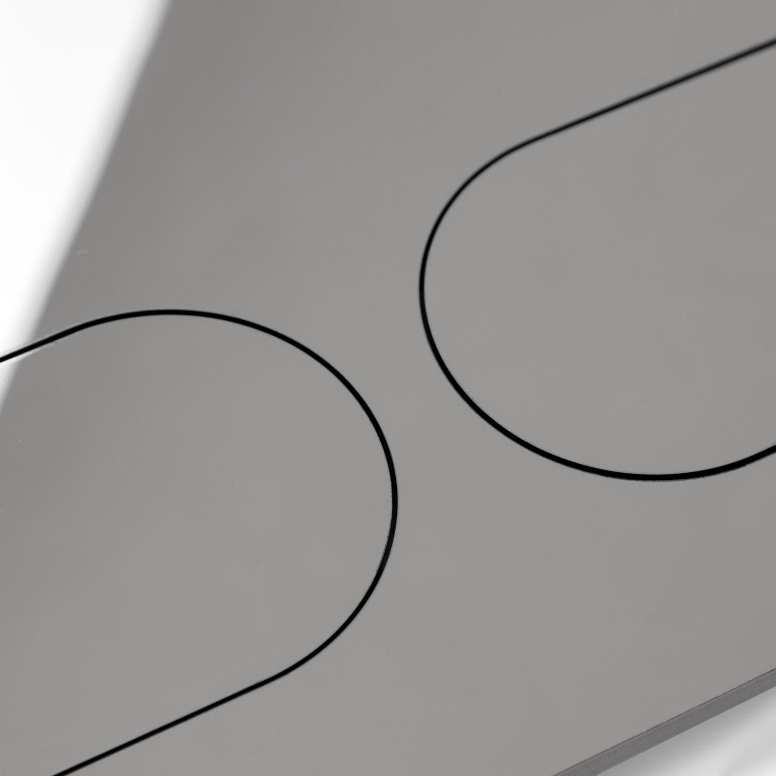 Placca di comando doppio tasto compatibile Geberit in acciaio inox cromo