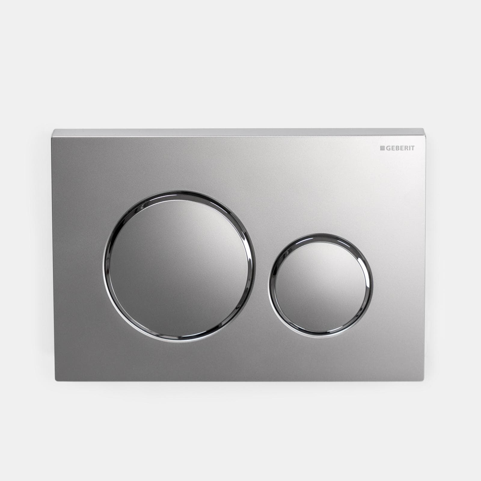 Placca di comando Geberit finitura opaca risciacquo a 2 quantità - Sigma20 round