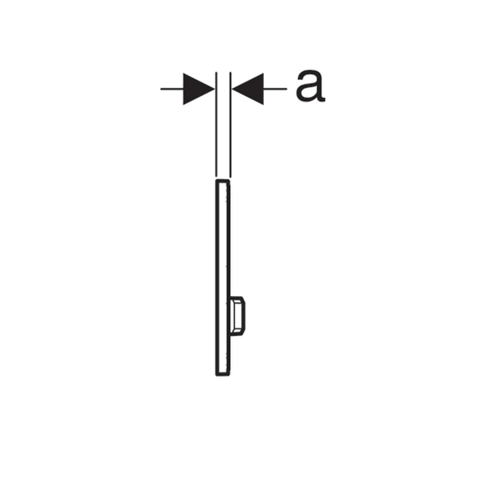 Placca doppio comando Geberit per cassette da incasso Geberit - Sigma50 square