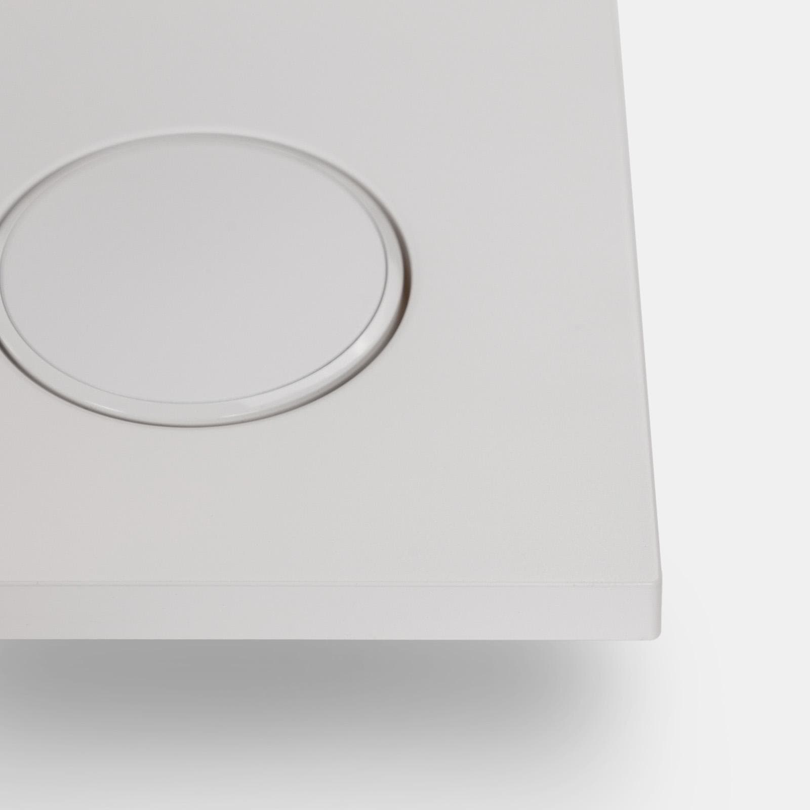Placca doppio tasto Geberit bianco opaco - Sigma20 round
