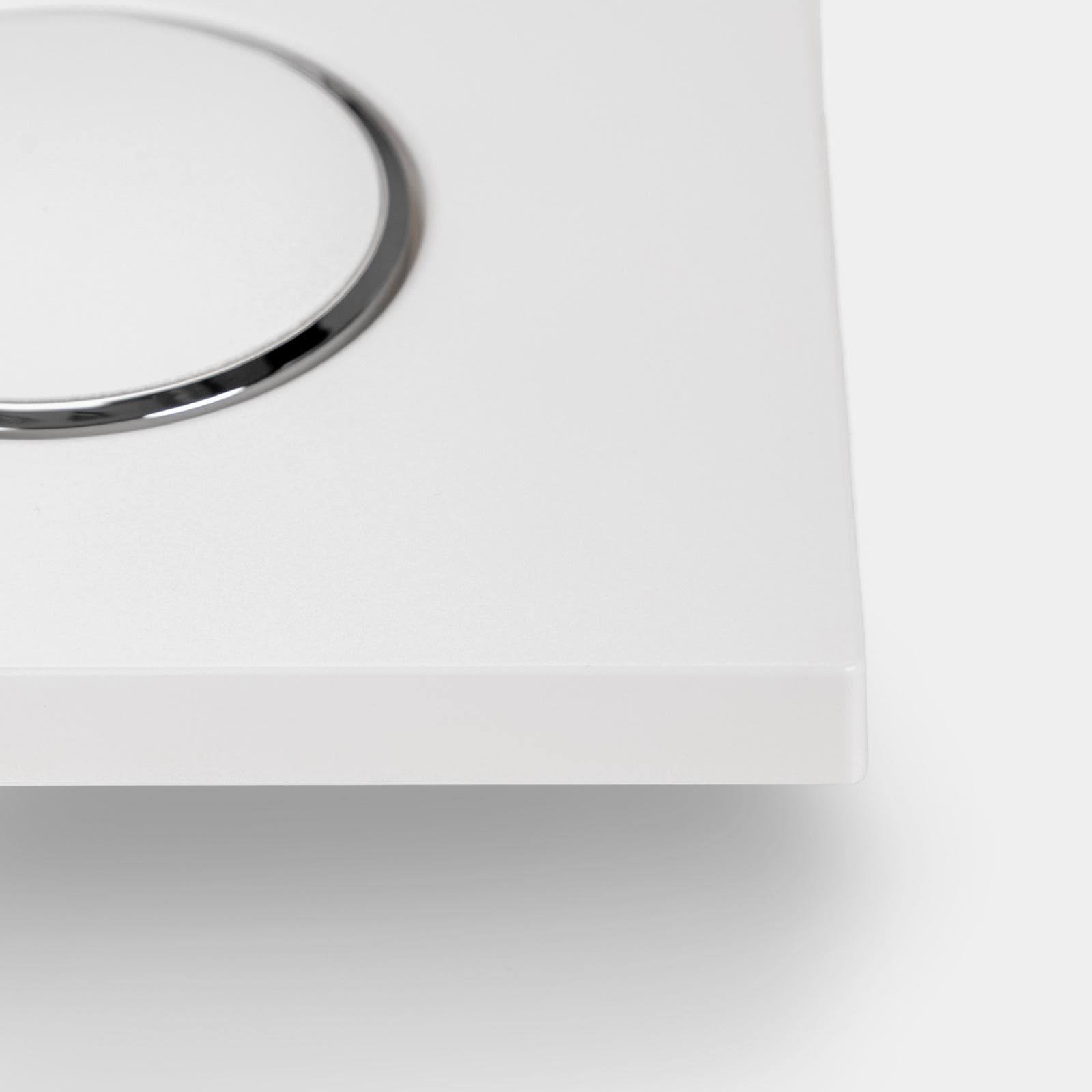 Placca Geberit bianco opaco con doppio tasto per cassetta di scarico Sigma8 - Sigma20 round