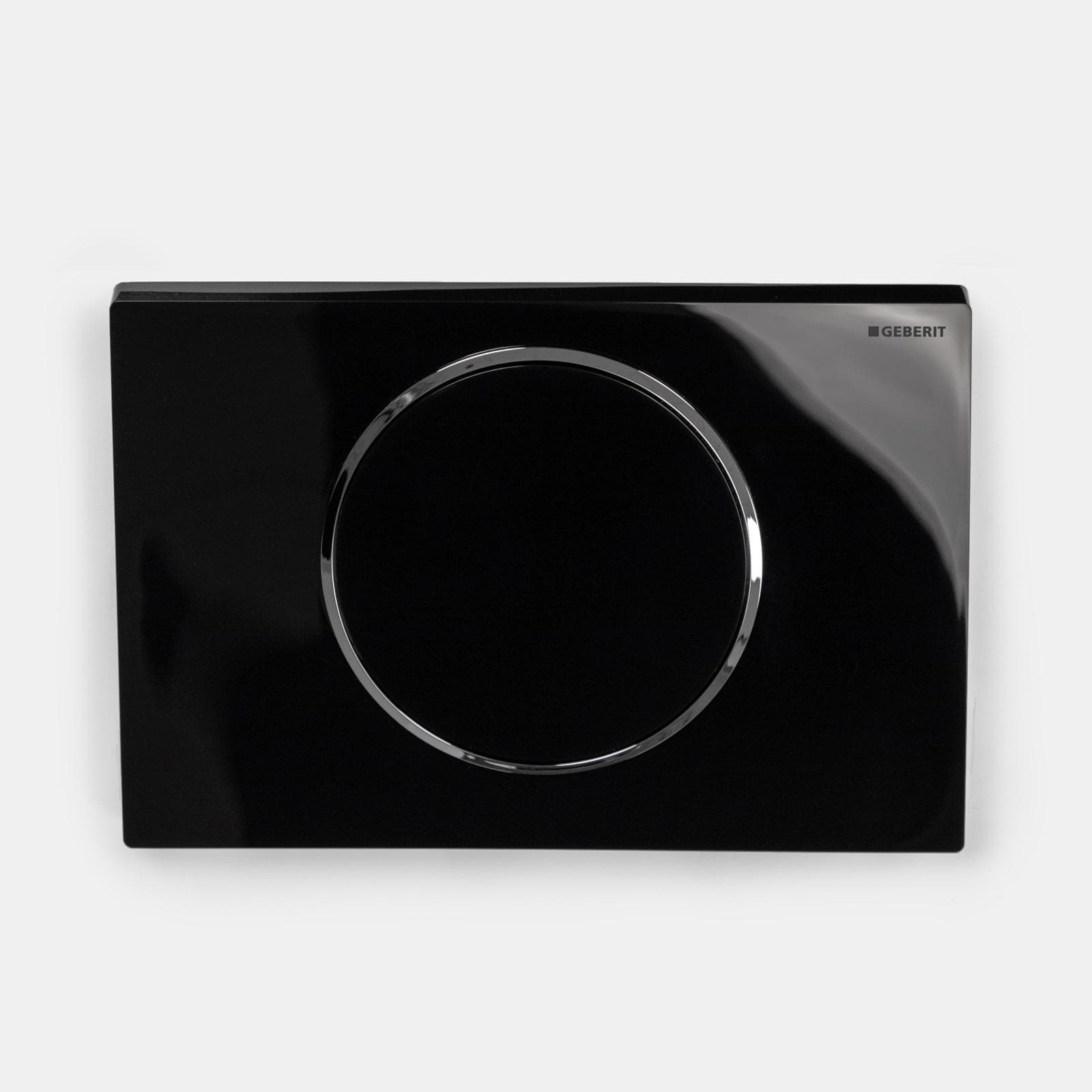Placca monocomando Geberit nero-cromo - Sigma10 round