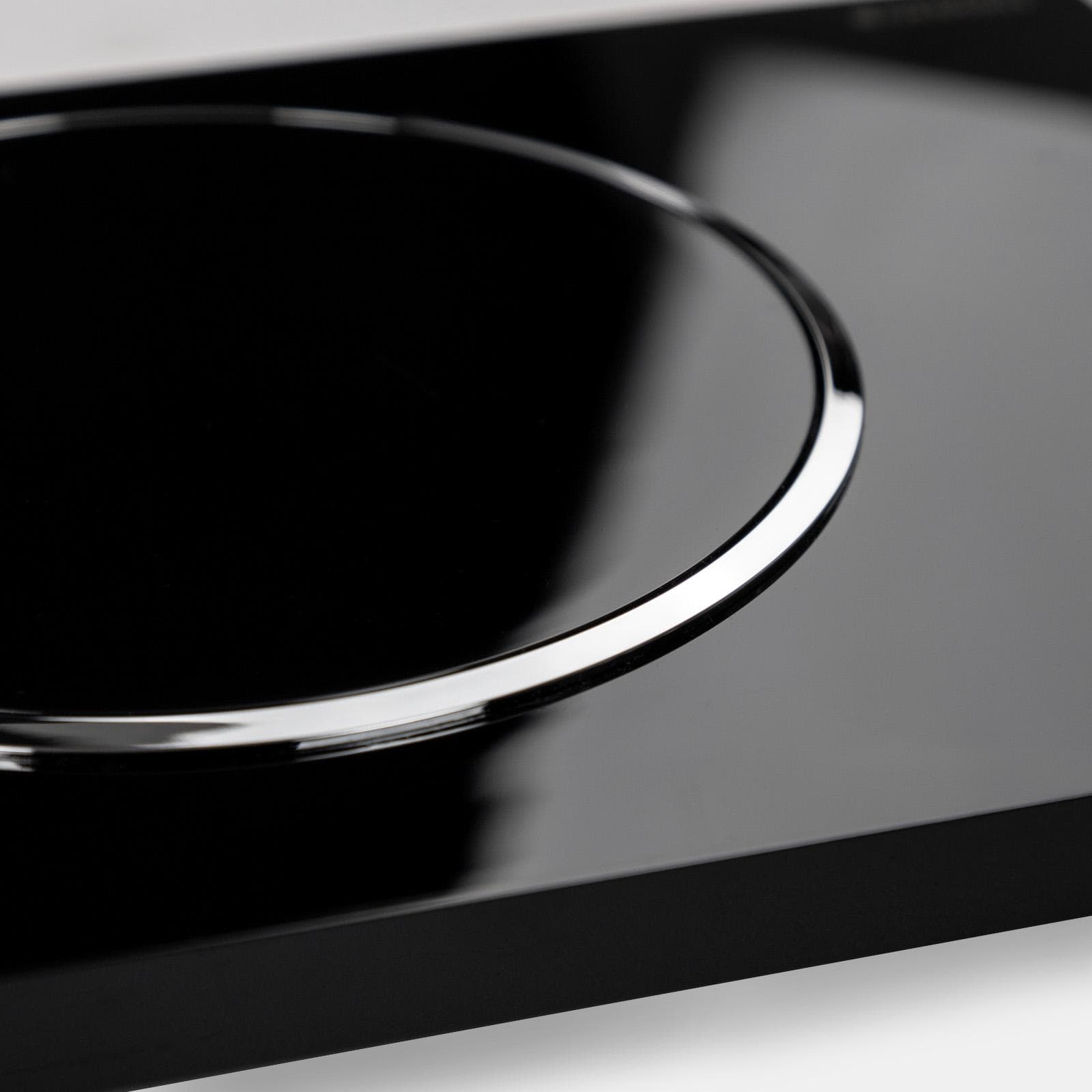 Placca monocomando Geberit nero-cromo - Sigma10 round