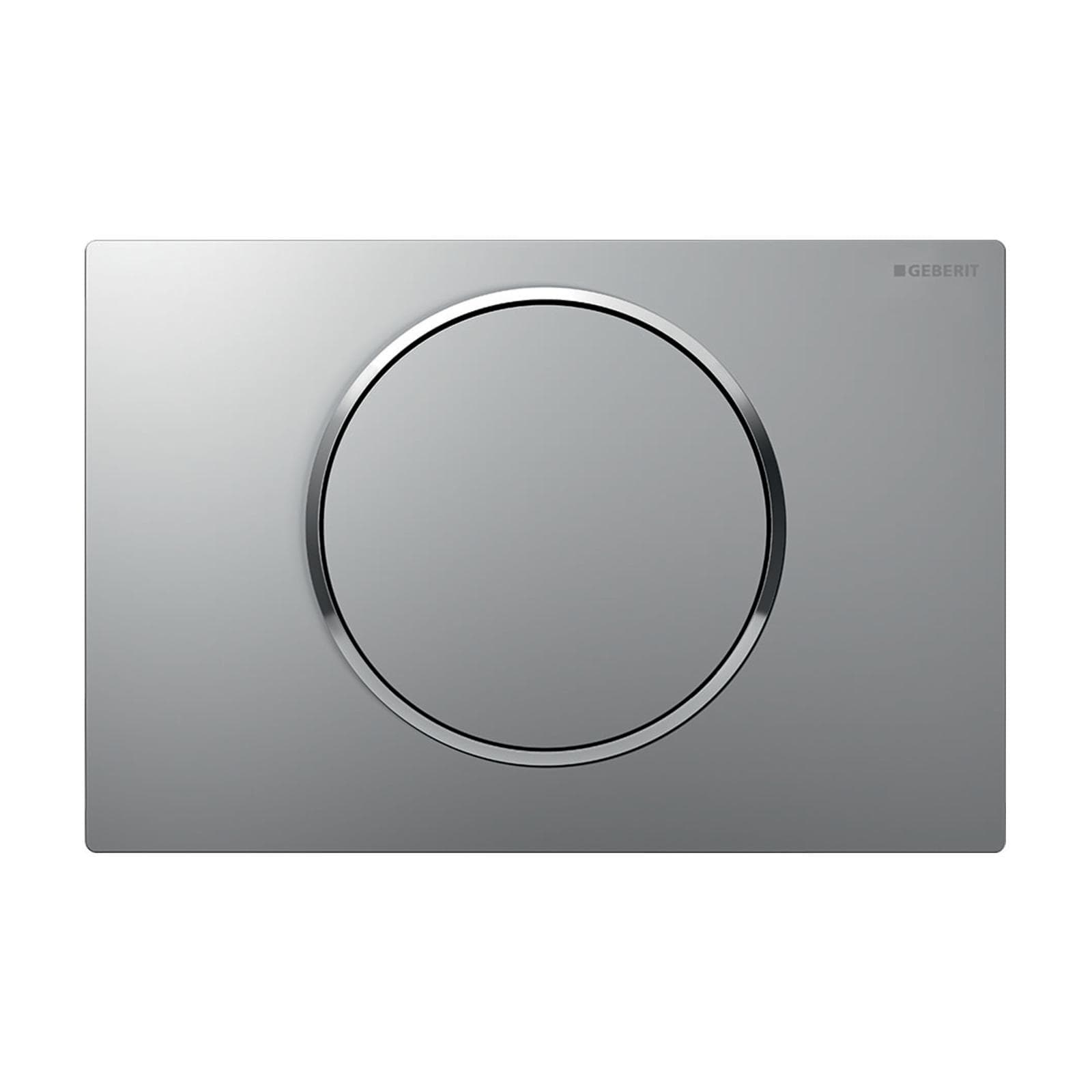 Placca monocomando Geberit satinato-cromo - Sigma10 round