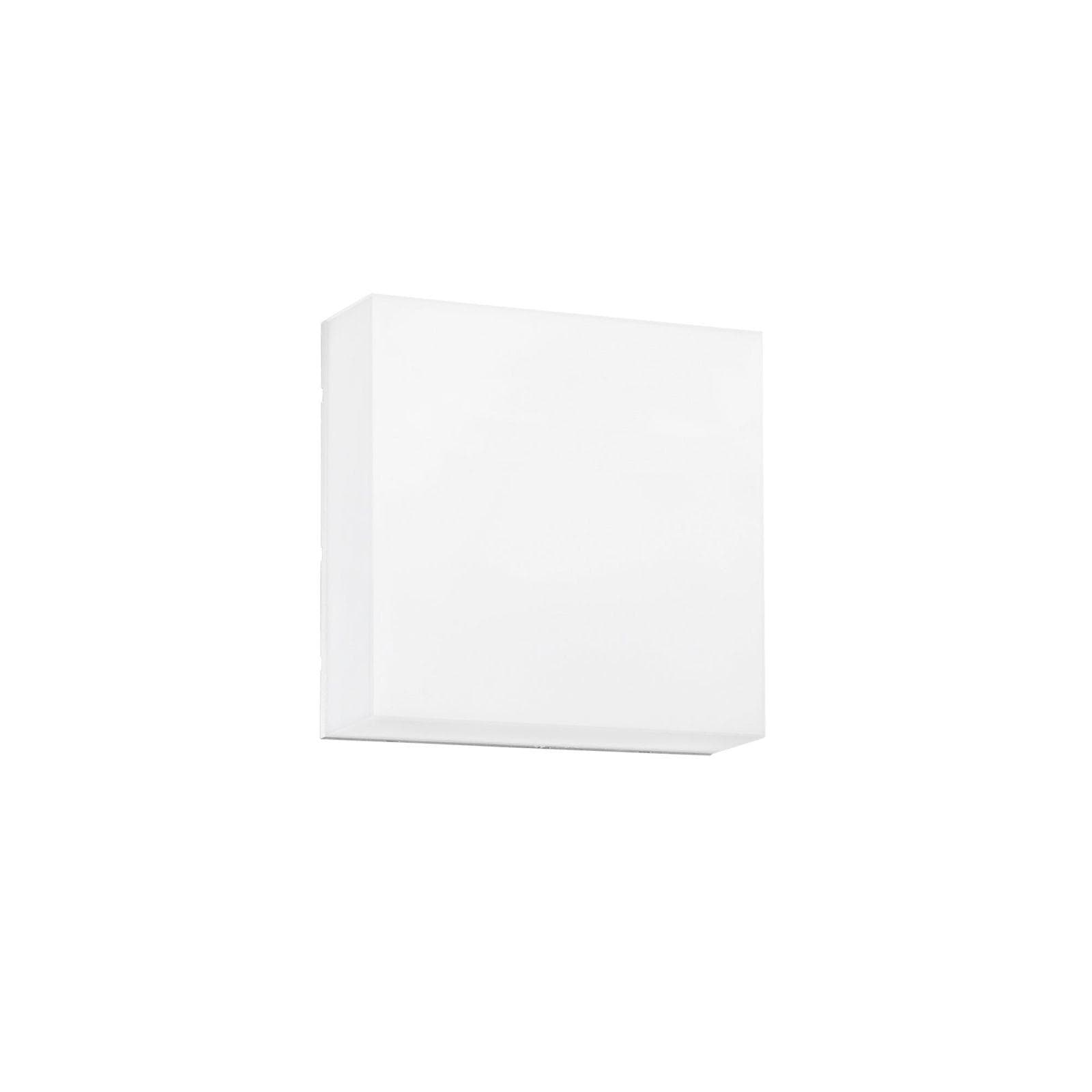 Plafoniera LED da esterno 25x25 cm acrilico bianco