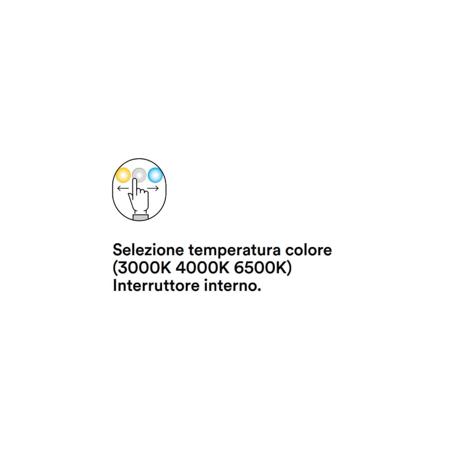 Plafoniera LED da esterno 25x25 cm acrilico bianco