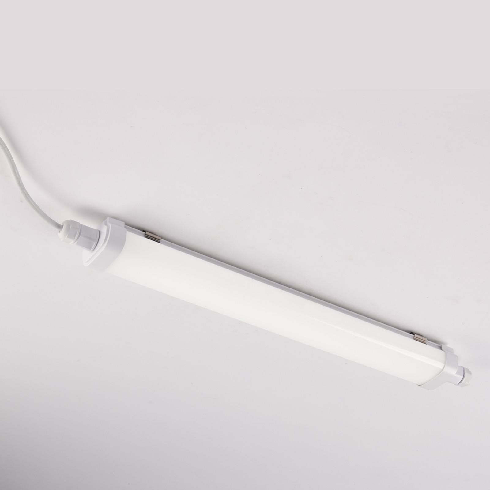 Plafoniera stagna led 60 cm in policarbonato bianco