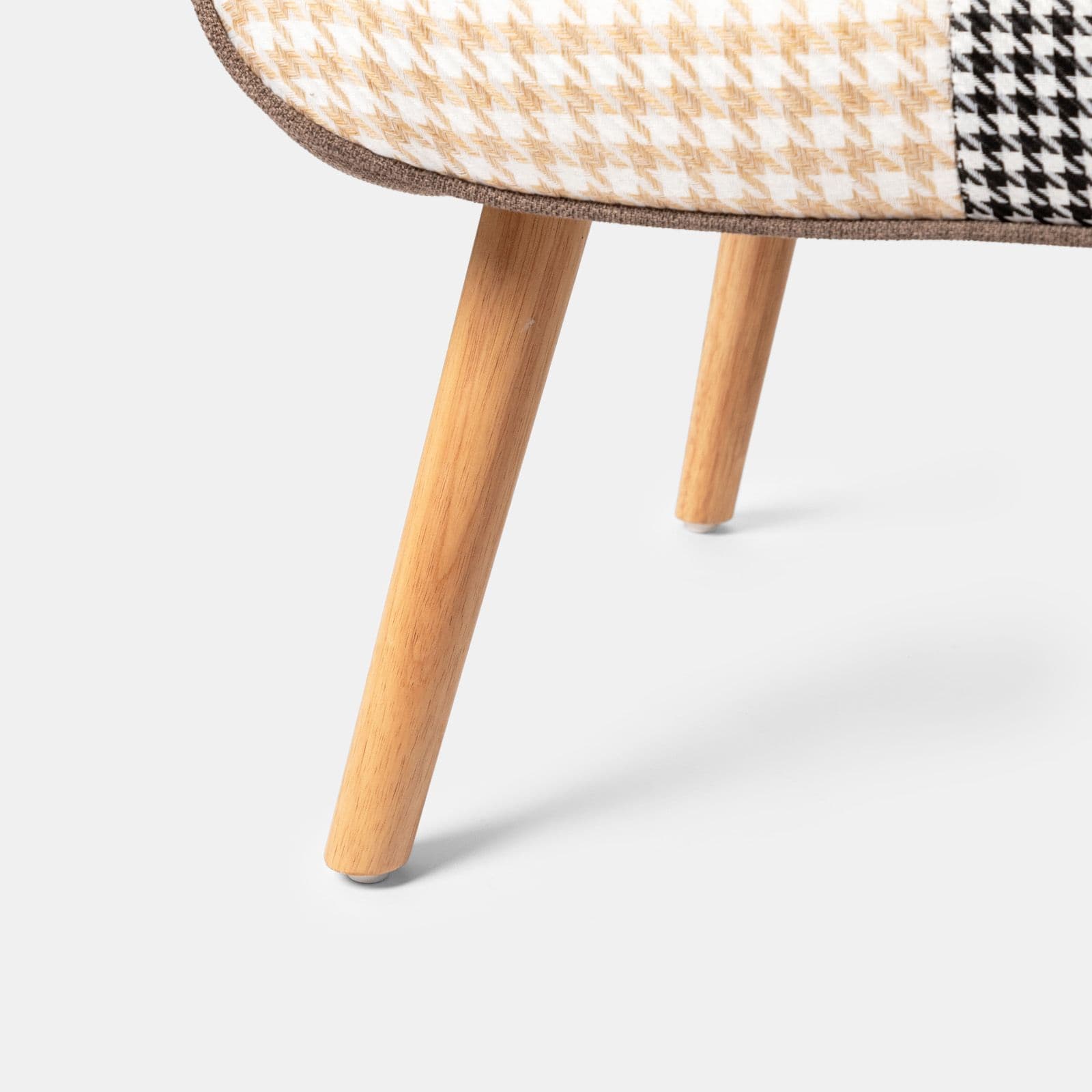 Poltrona scandinava in tessuto patchwork multicolor - Copenaghen