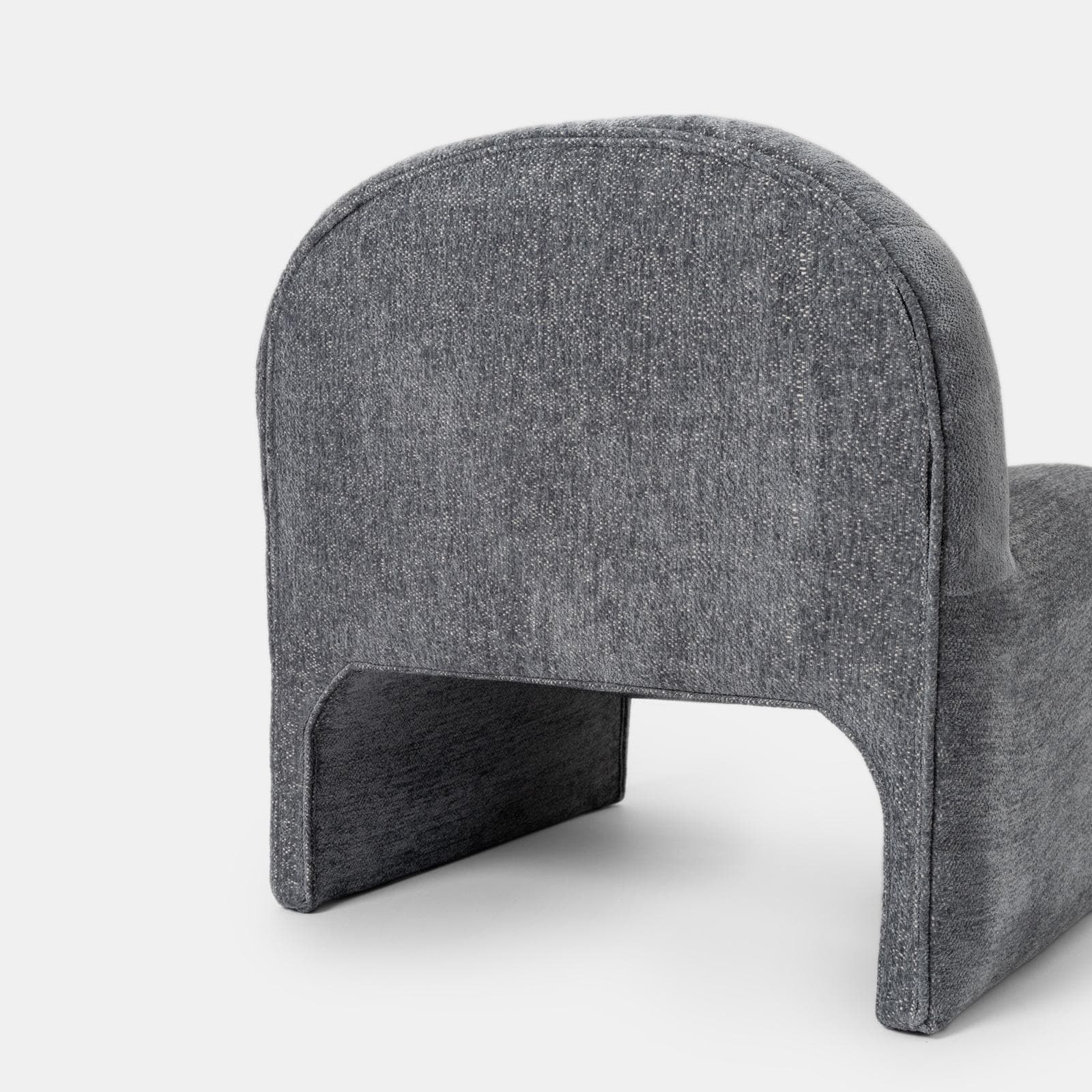 Poltrona dal design moderno in bouclé carta da zucchero - Niklam