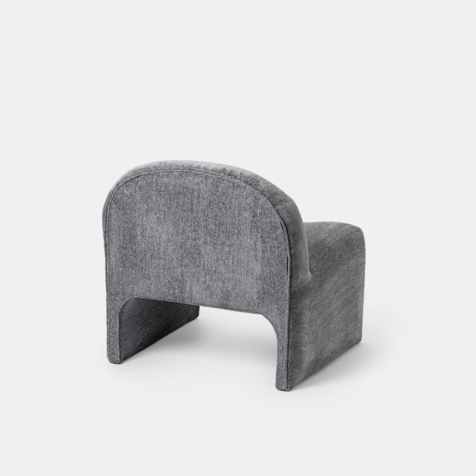 Poltrona dal design moderno in bouclé carta da zucchero - Niklam
