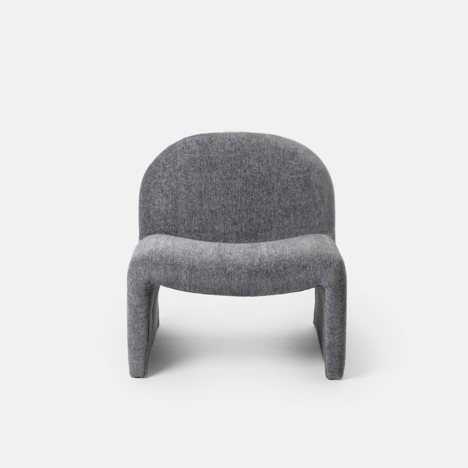 Poltrona dal design moderno in bouclé carta da zucchero - Niklam