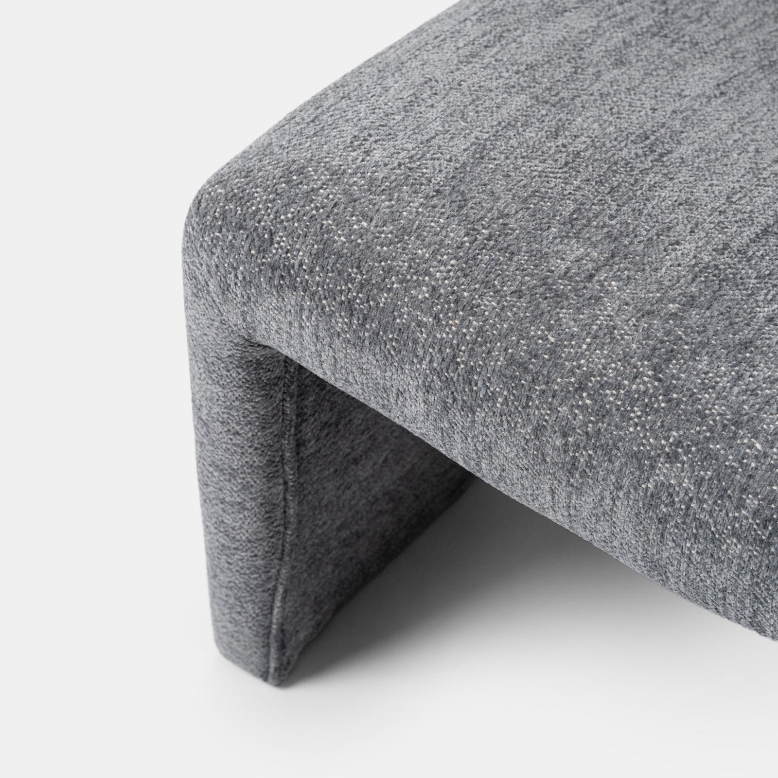 Poltrona dal design moderno in bouclé carta da zucchero - Niklam