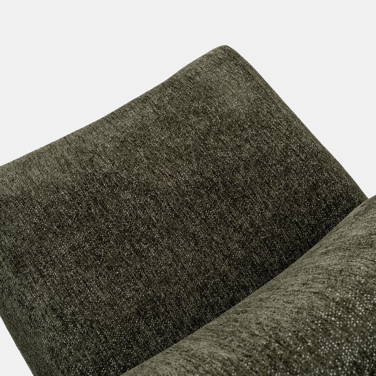 Poltrona dal design moderno in bouclé verde scuro - Niklam