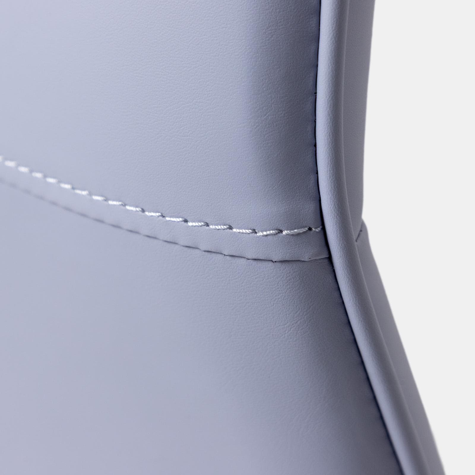 Poltrona girevole da ufficio in similpelle carta da zucchero con struttura cromo - Flowy