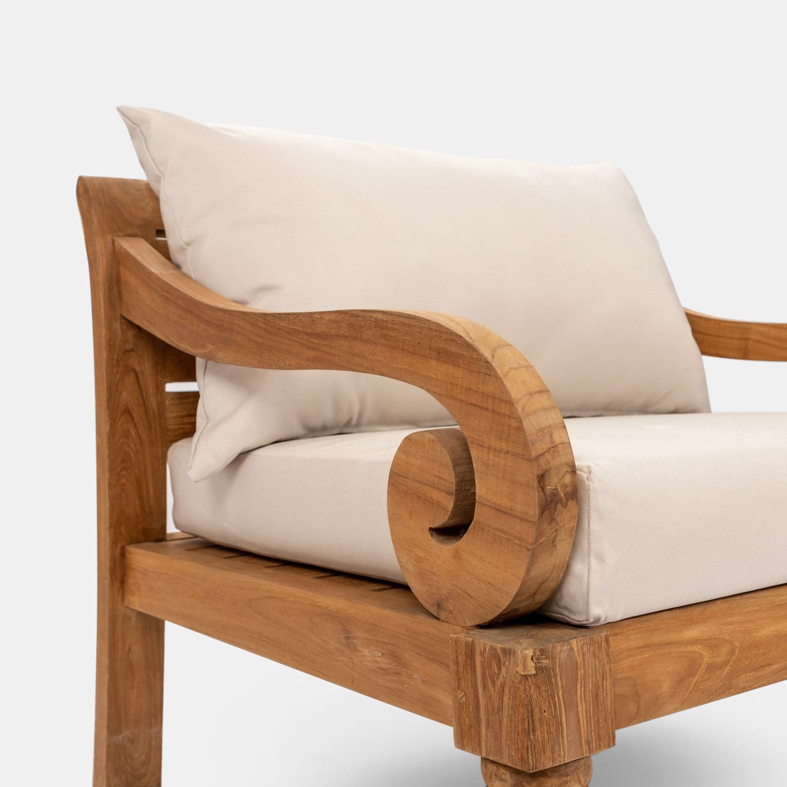 Poltrona in legno teak con cuscini - Belem