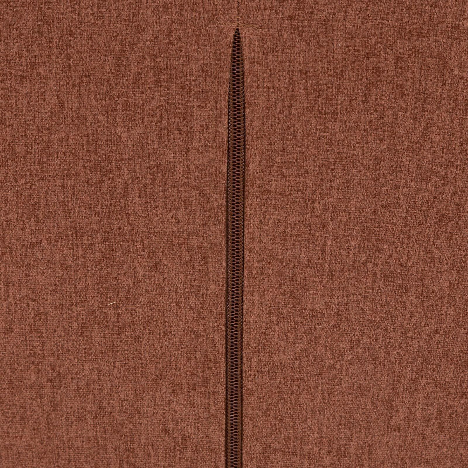 Poltrona in tessuto a trama sottile terracotta - Nathalie