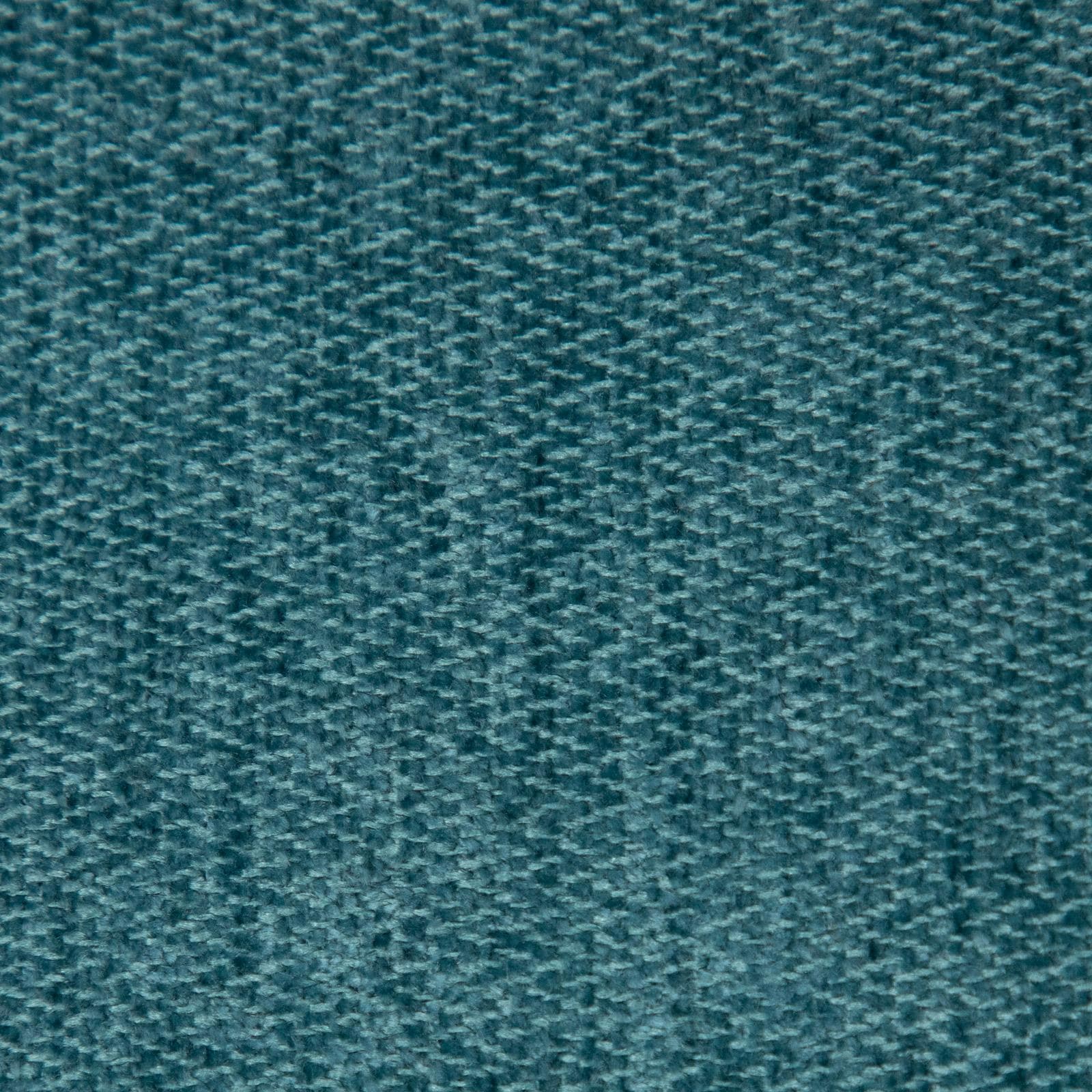 Maxi poltrona in tessuto ciniglia blu petrolio con gambe in metallo nero - Orizo