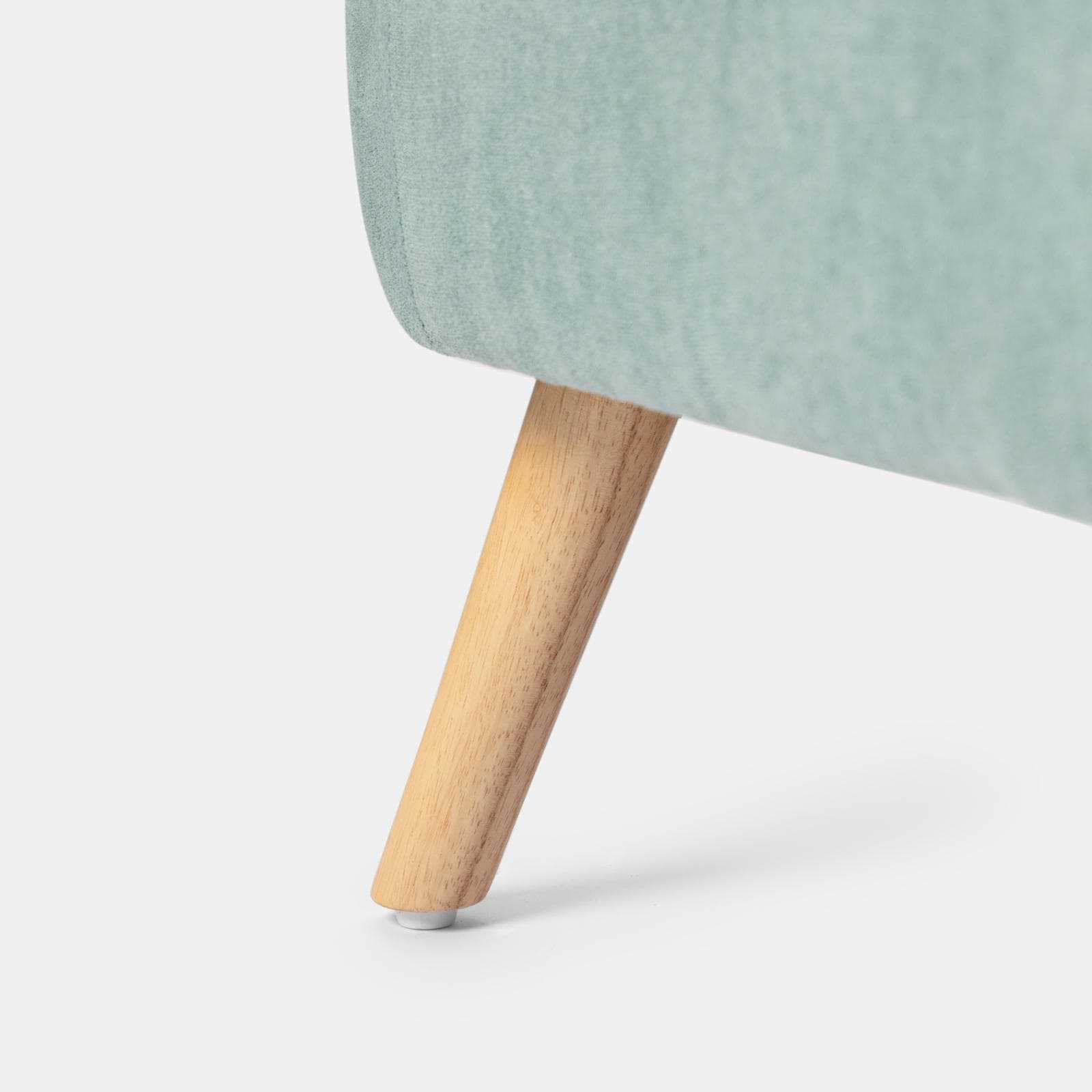 Poltrona scandinava in tessuto patchwork multicolor celeste - Copenaghen