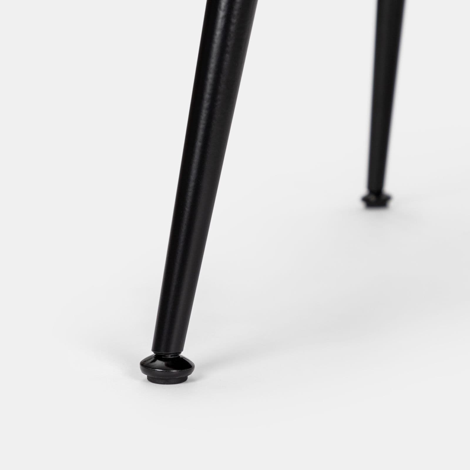 Poltrona in tessuto tortora con gambe in metallo nero - Giovy