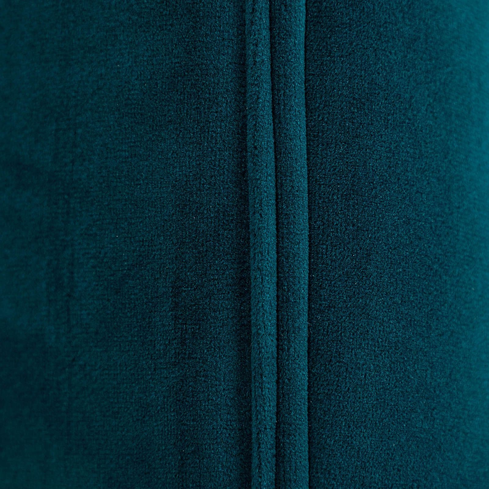 Poltrona in velluto verde felce con gambe oro - Declan
